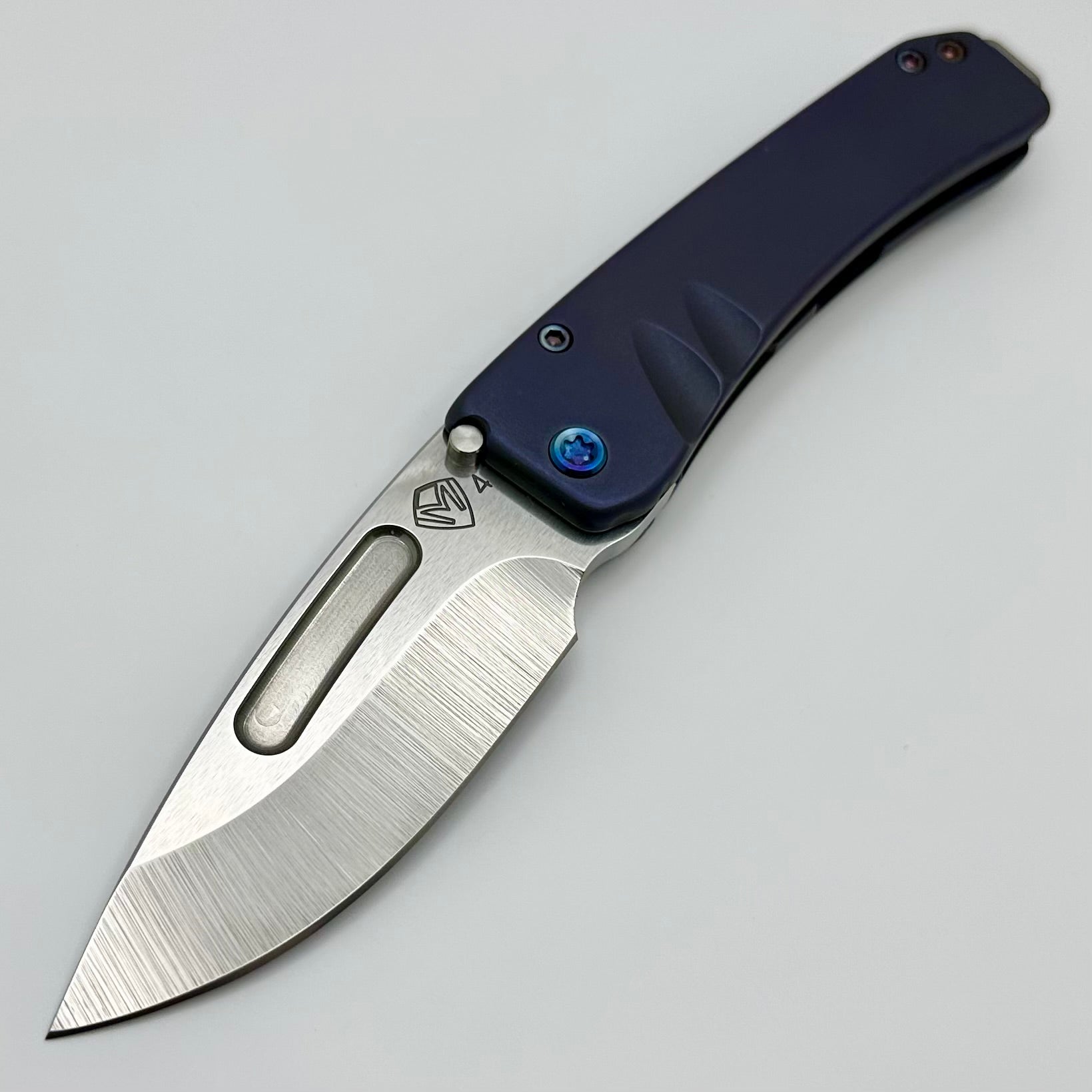 Medford Midi Marauder Old School Violet Contoured Handle w/ Flamed Har