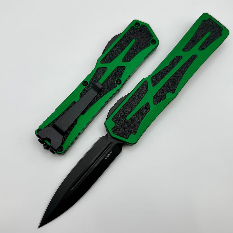Heretic Knives Colossus DLC Double Edge Magnacut & Toxic Green Handle H041-6A-TXGRN