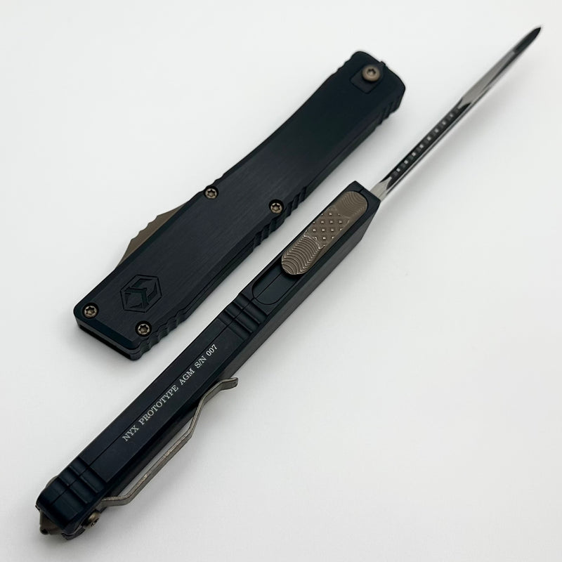 Heretic Knives Custom NYX Prototype Hefted Aluminum & Clip Point MagnaCut