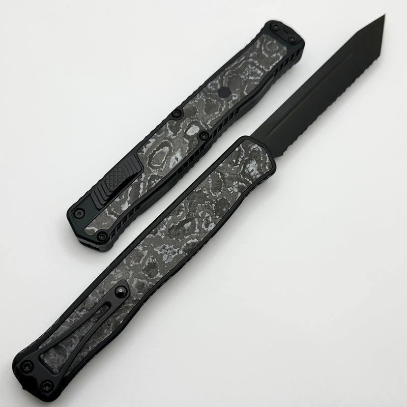 Heretic Knives Cleric II 2 White Camo Carbon Inlays & DLC Tanto F/S Magnacut H019-6C-WT/CC