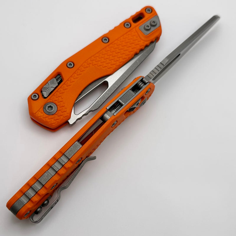 Microtech Knives MSI RAM LOK Orange Polymer & M390MK Apocalyptic Standard 210T-10APPMOR