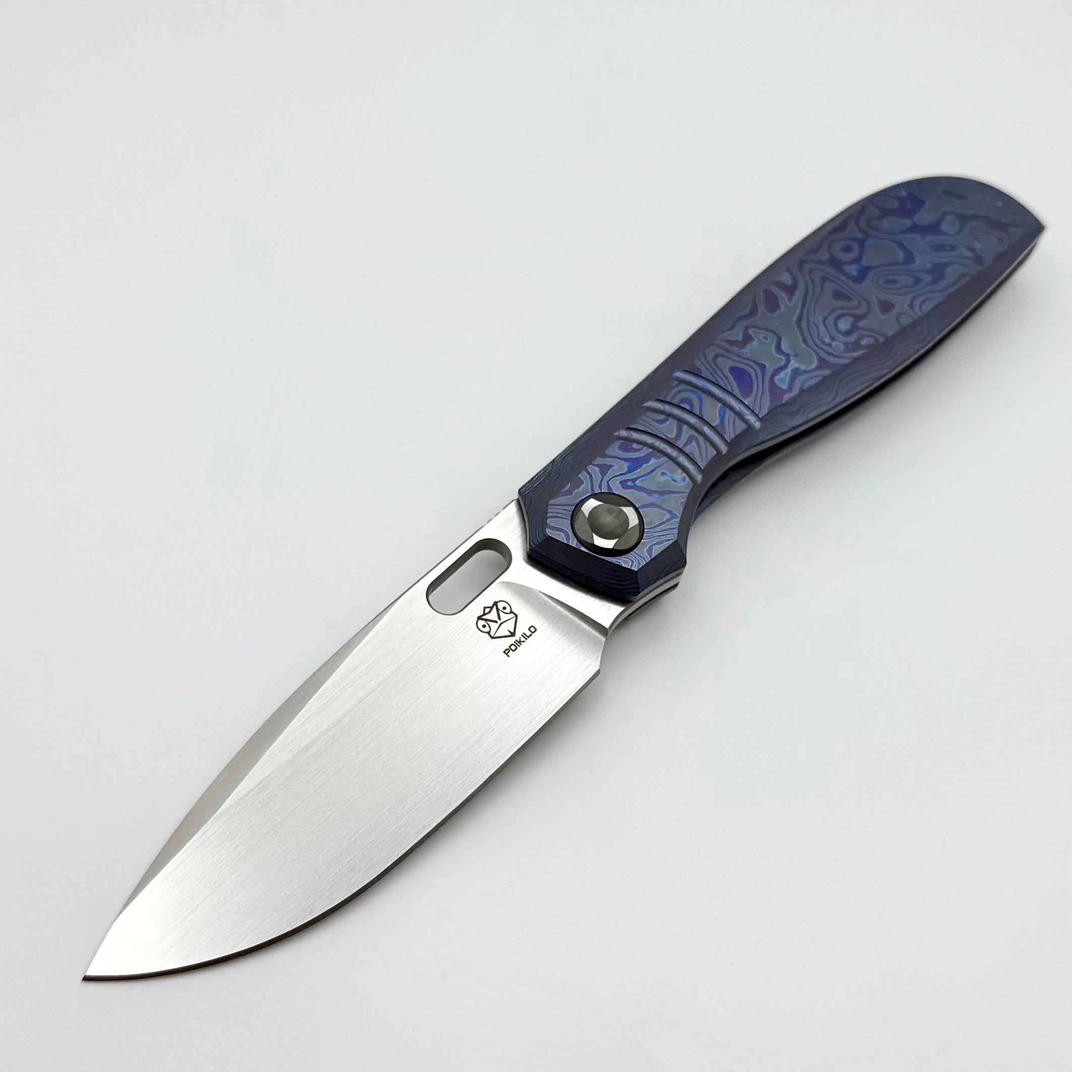 Poikilo Blade Gecko Midtech 2 ZircuTi Handles w/ Zirc Accents & Hand S Poikilo Blade Gecko Midtech 2 ZircuTi Handles w/ Zirc Accents & Hand S