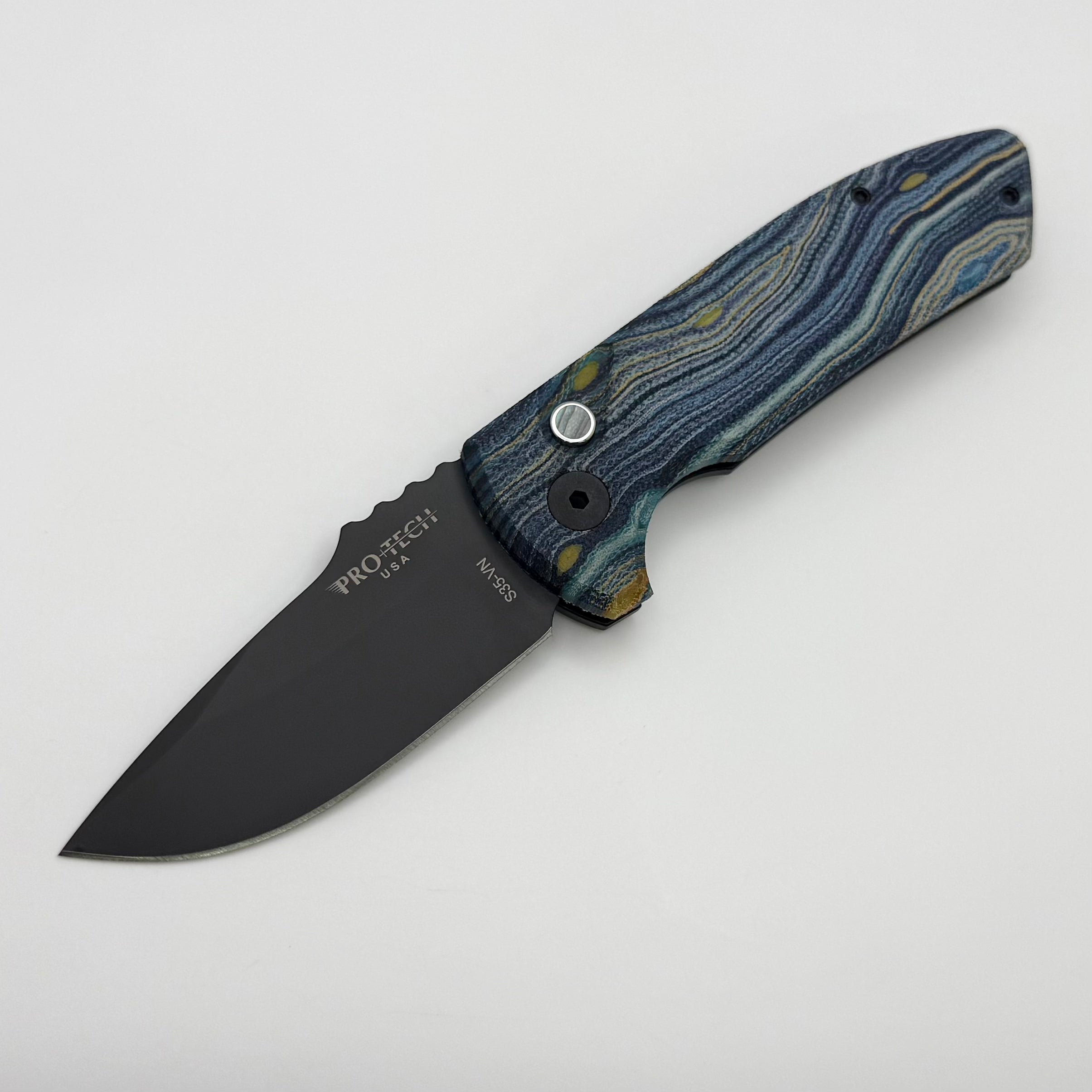 Pro-Tech SBR Short Bladed Rockeye G-Carta Starry Night Handle & DLC S3