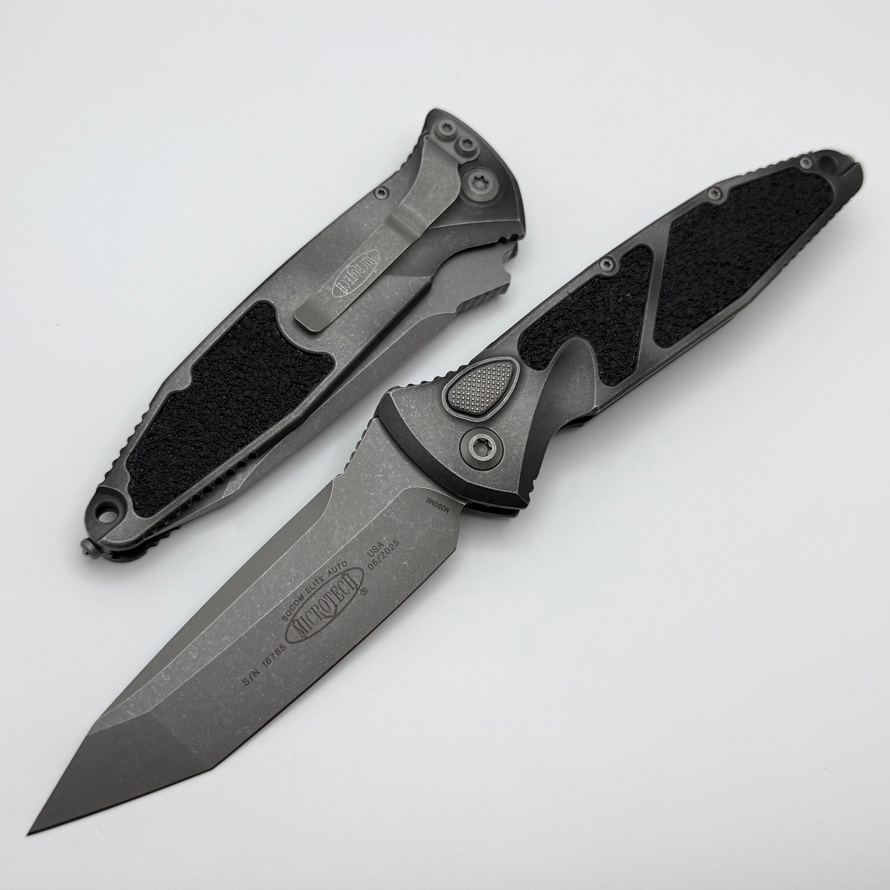Microtech Socom Elite T/E Auto Weathered Metal Apocalyptic 161A-10APWM