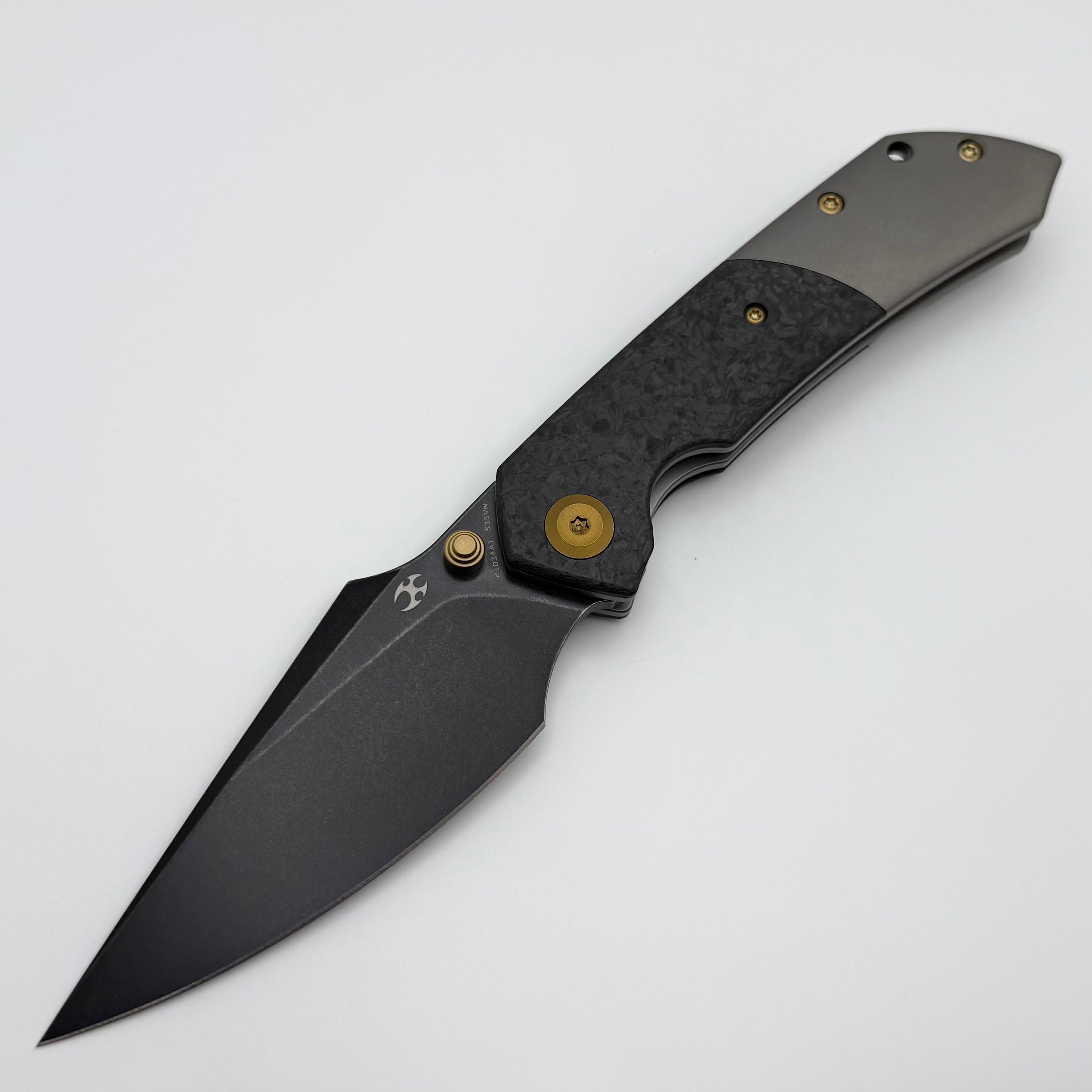 Kansept Knives Fenrir Carbon Fiber & Titanium Handle w/ S35VN K1034A1