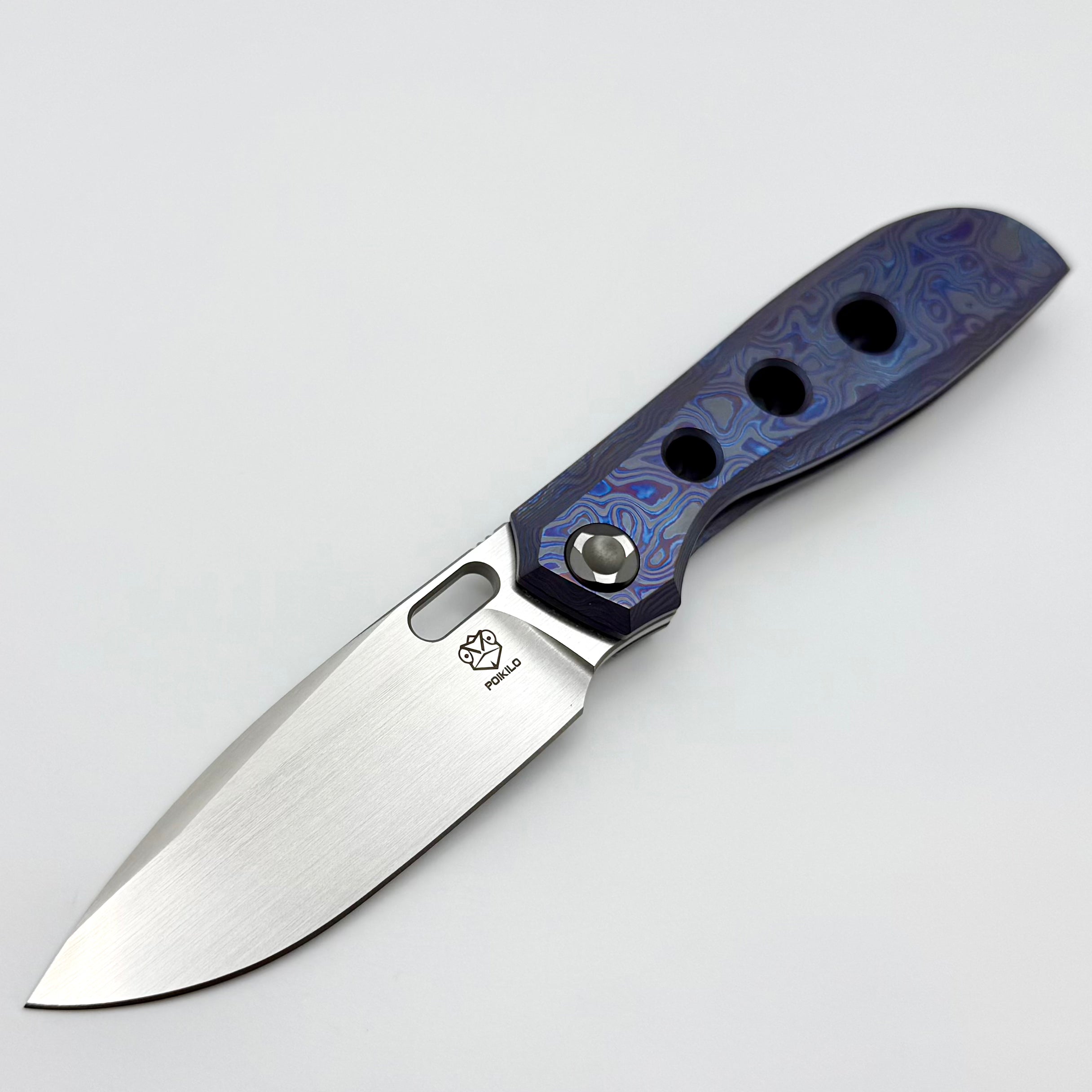 Poikilo Blade Gecko Midtech 3 ZircuTi Handles w/ Zirc Accents & Hand S