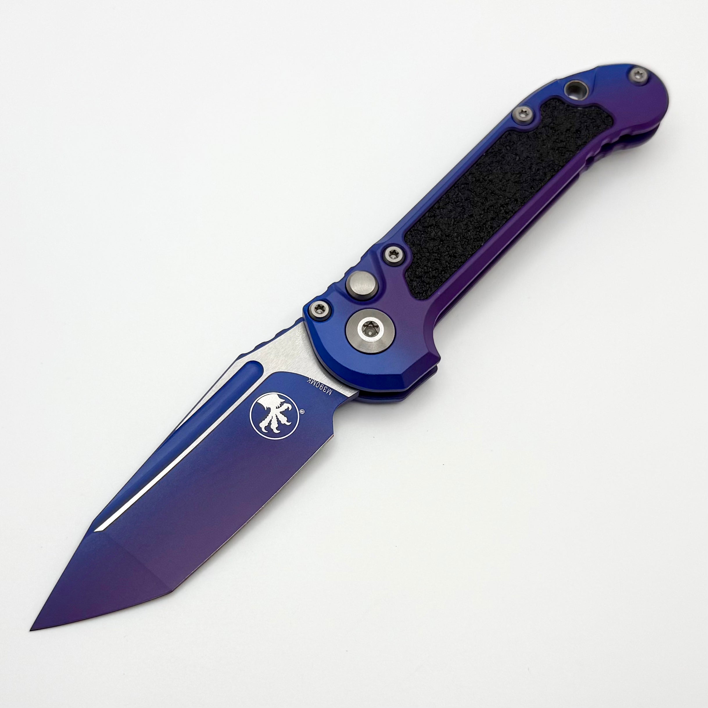 Microtech Knives LUDT Gen III Aurora Tanto w/ Low Polish Hardware Sign