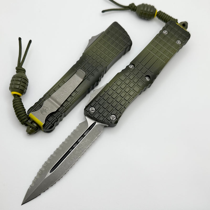Microtech Combat Troodon Frag Off Green 2024 Model 142-DR12-APFROGG