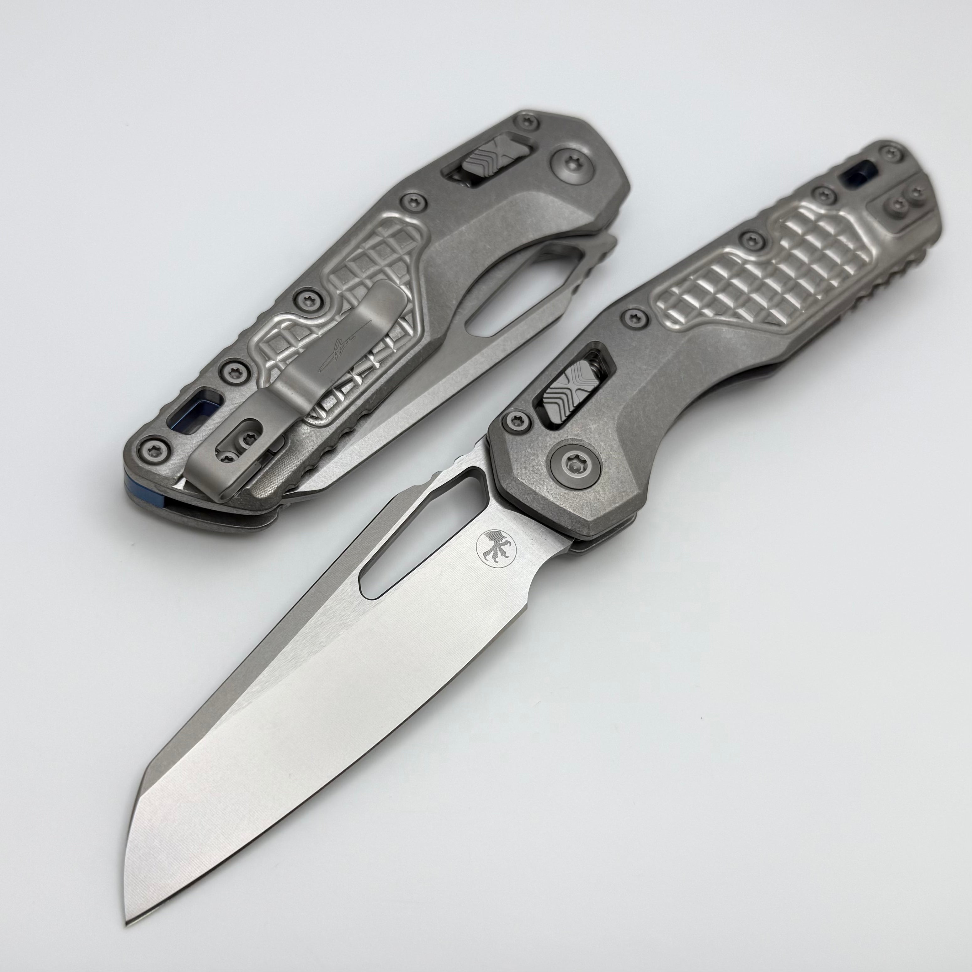 Microtech Marfione Select MSI RAM LOK Frag Titanium Handles w/ Double