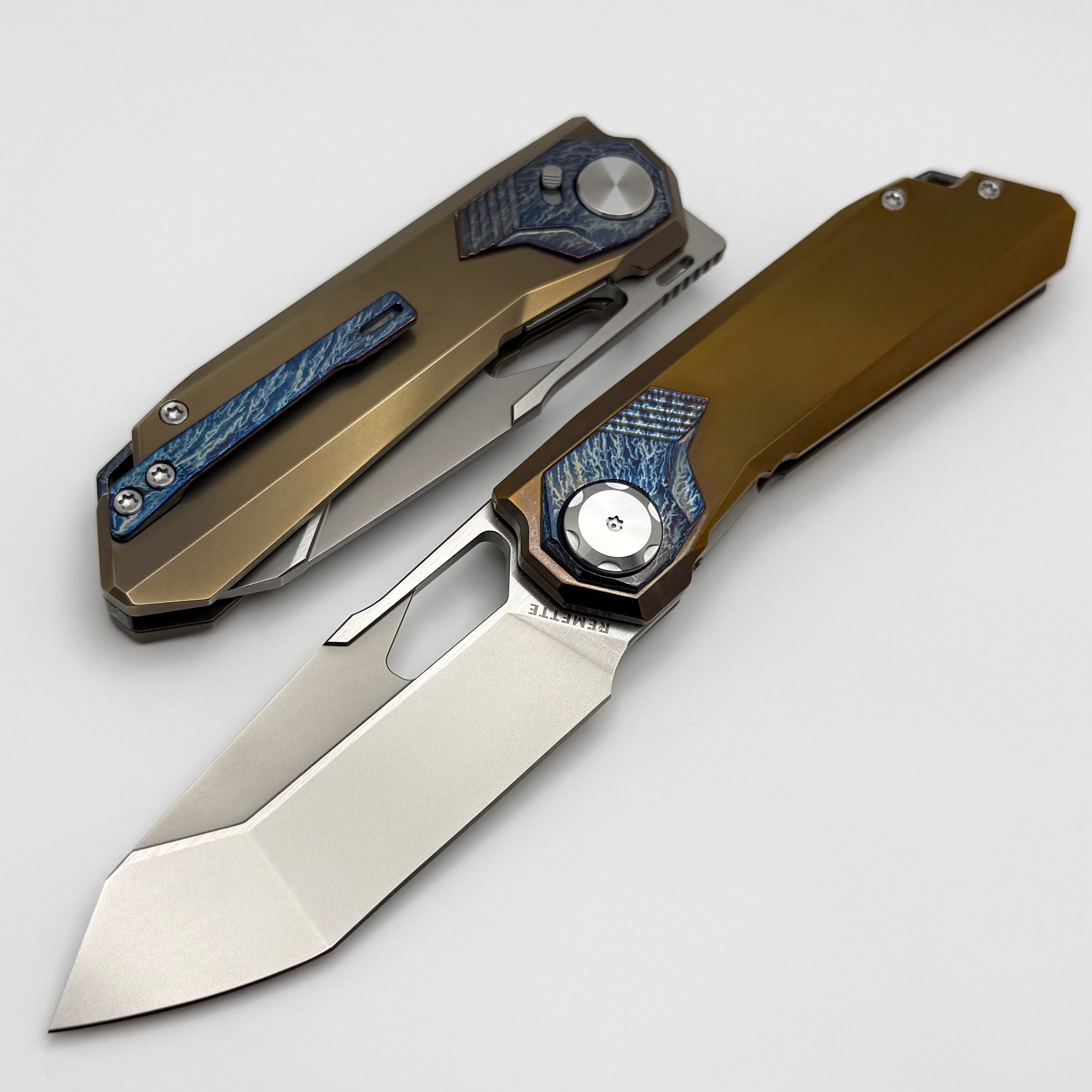 Remette RT Peregrine Falcon Bronze Titanium Handles w/ Thunder Lightni