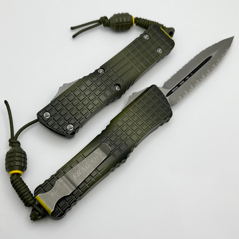 Microtech Combat Troodon Frag Off Green 2024 Model 142-DR12-APFROGG