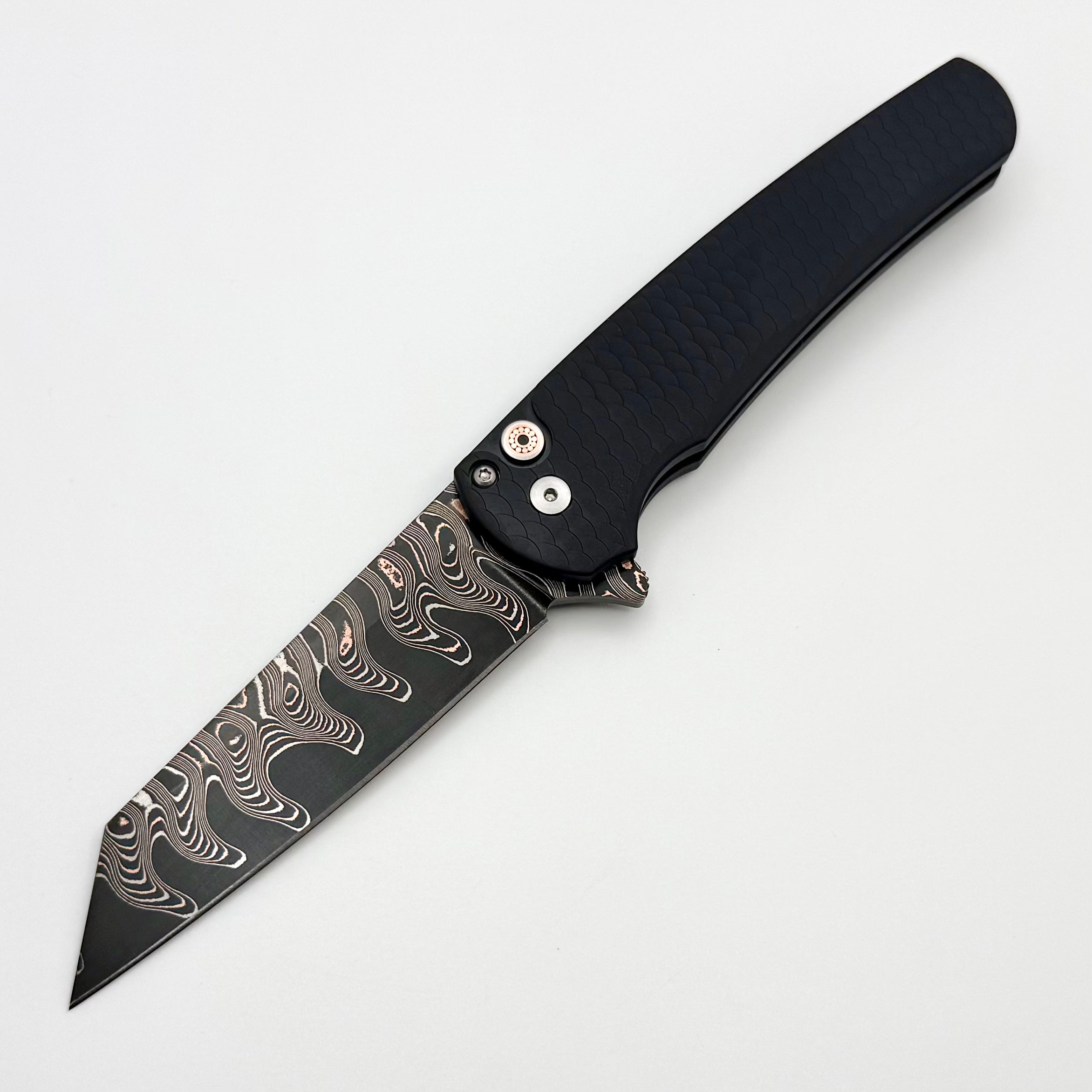 Pro-Tech Malibu Black Dragon Scale Handle & Baker Forge Coppermai Ripp