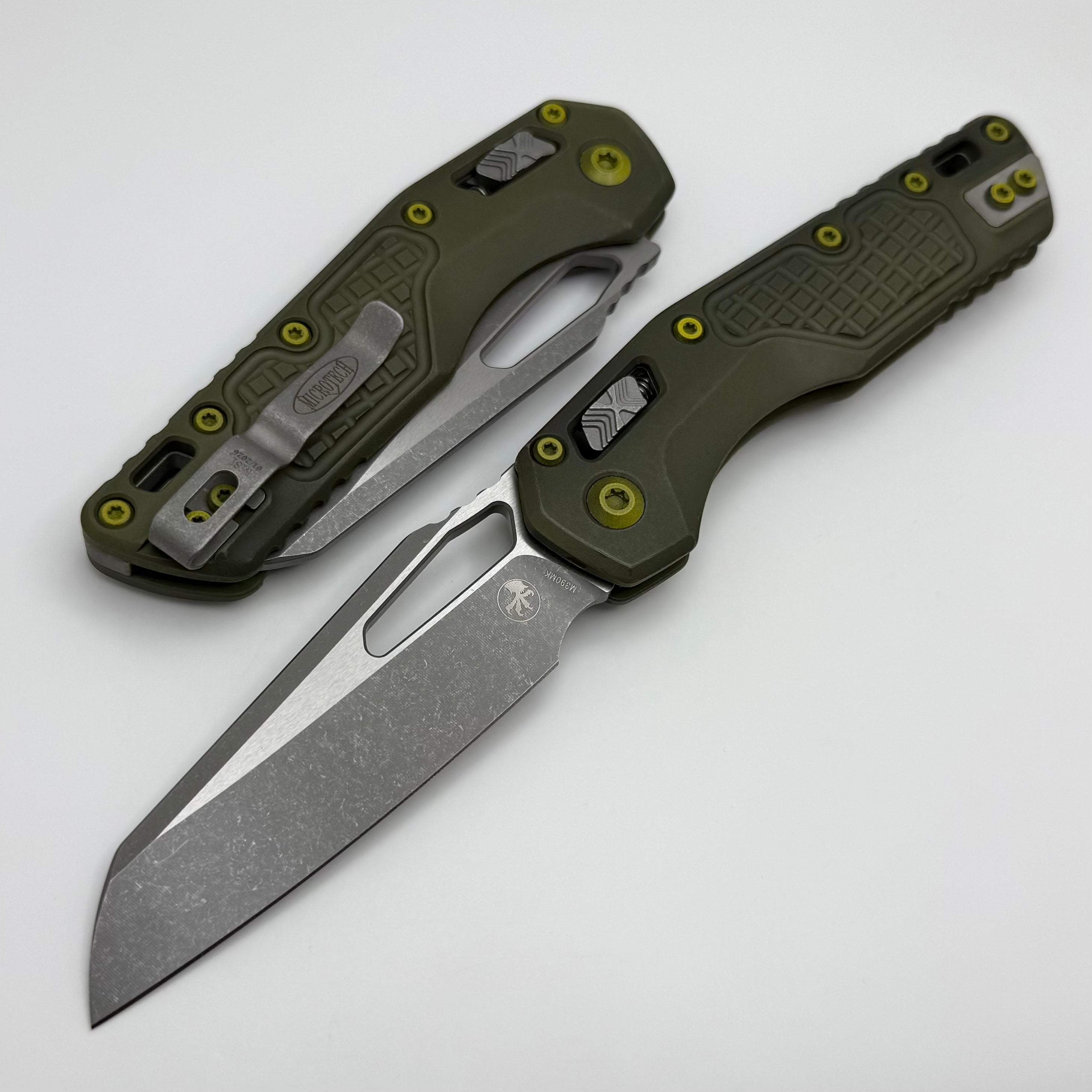 Microtech Knives MSI RAM LOK Distressed Grenade Green Frag Aluminum &