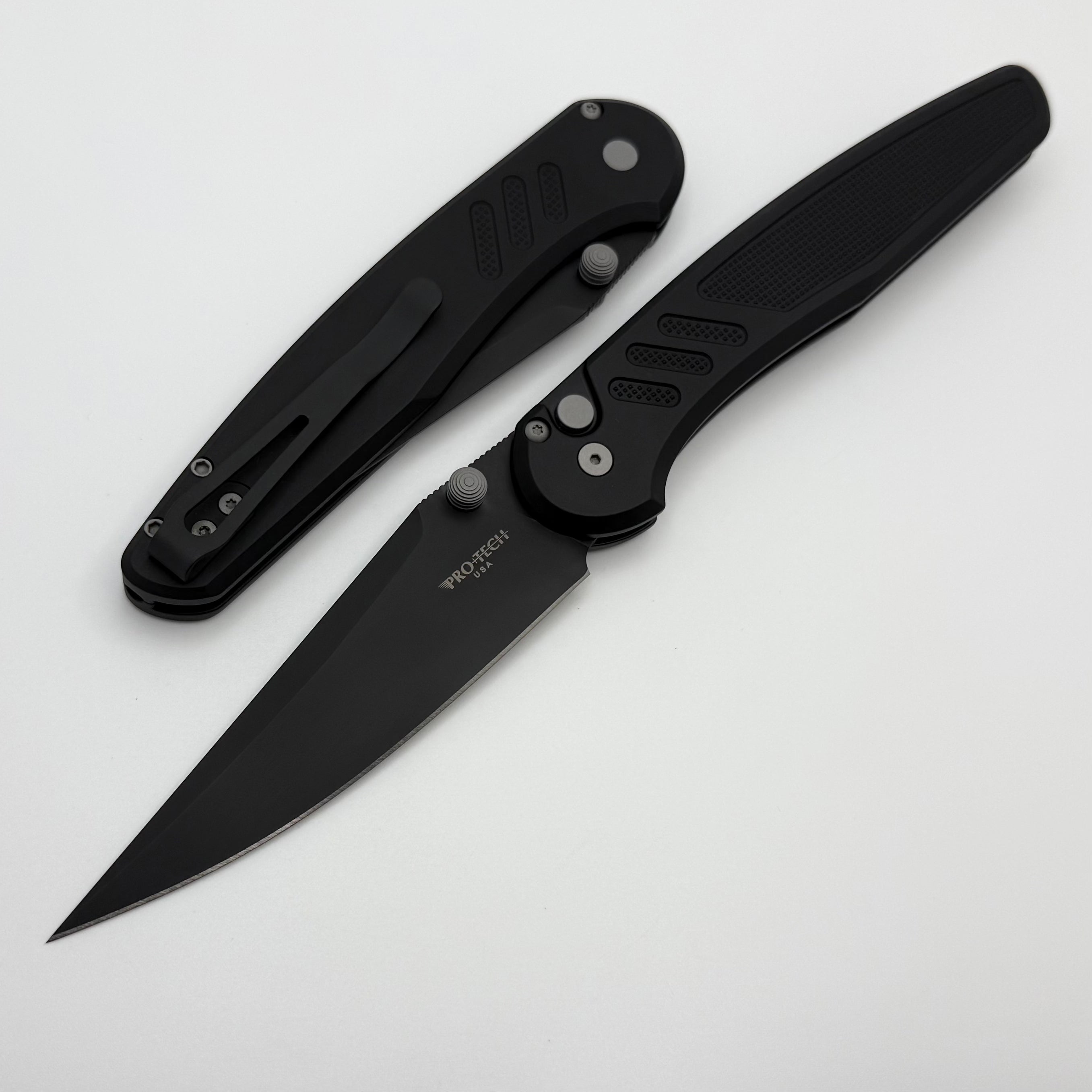 Pro-Tech Avalon Peace Neighbor w/ Knurled Black Aluminum Handle & DLC