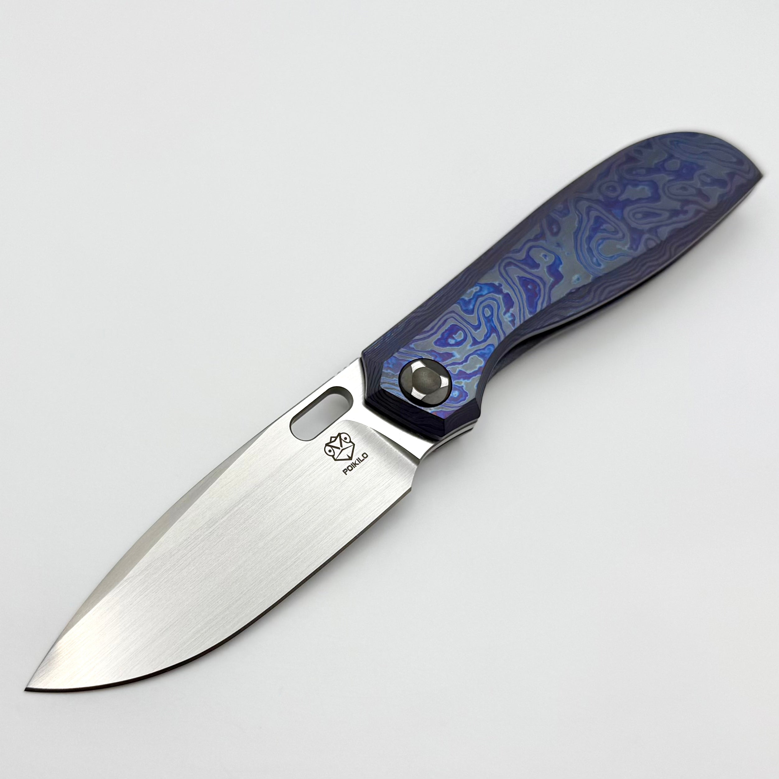 Poikilo Blade Gecko Midtech 1 ZircuTi Handles w/ Zirc Accents & Hand S