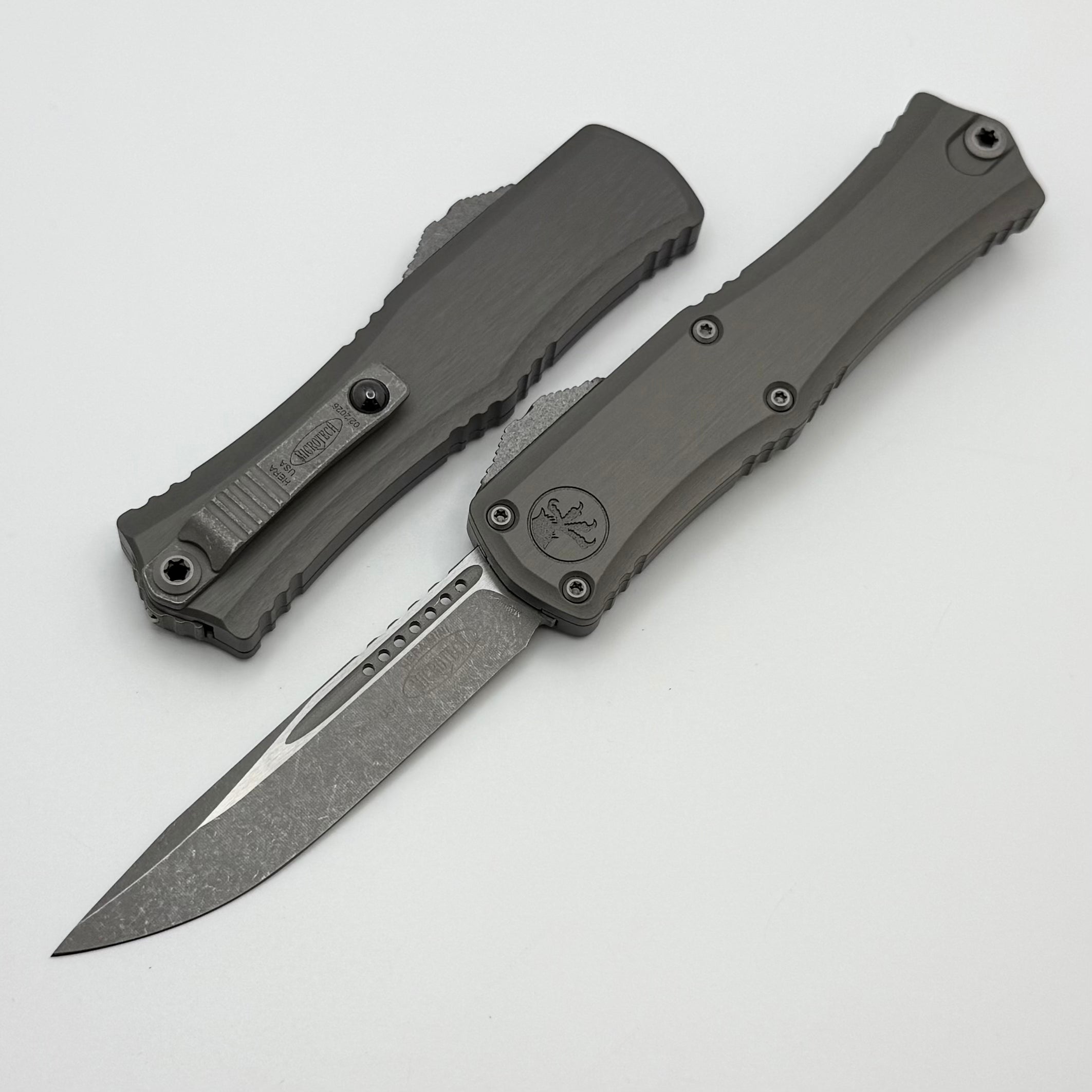Microtech Knives Mini Hera Apocalyptic S/E M390MK w/ Natural Clear Han