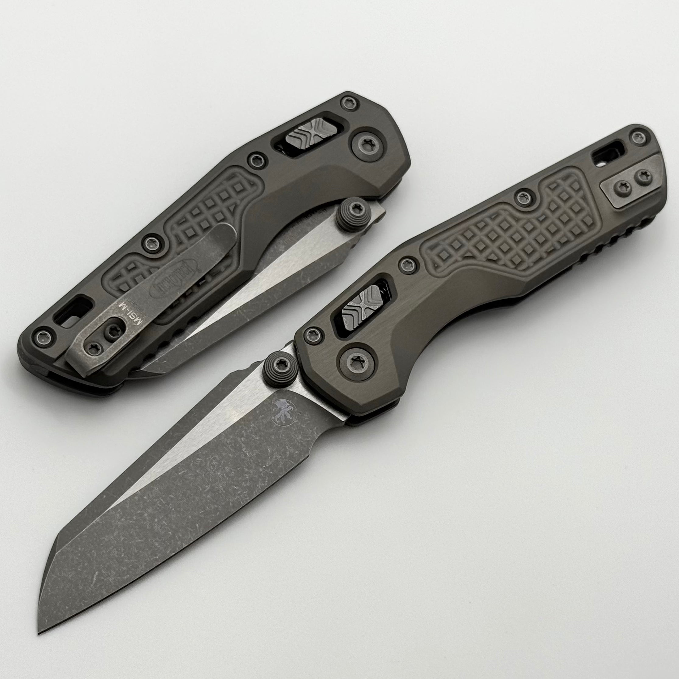 Microtech MSI RAM LOK Mini Natrual Clear Frag Aluminum Handles w/ Apoc
