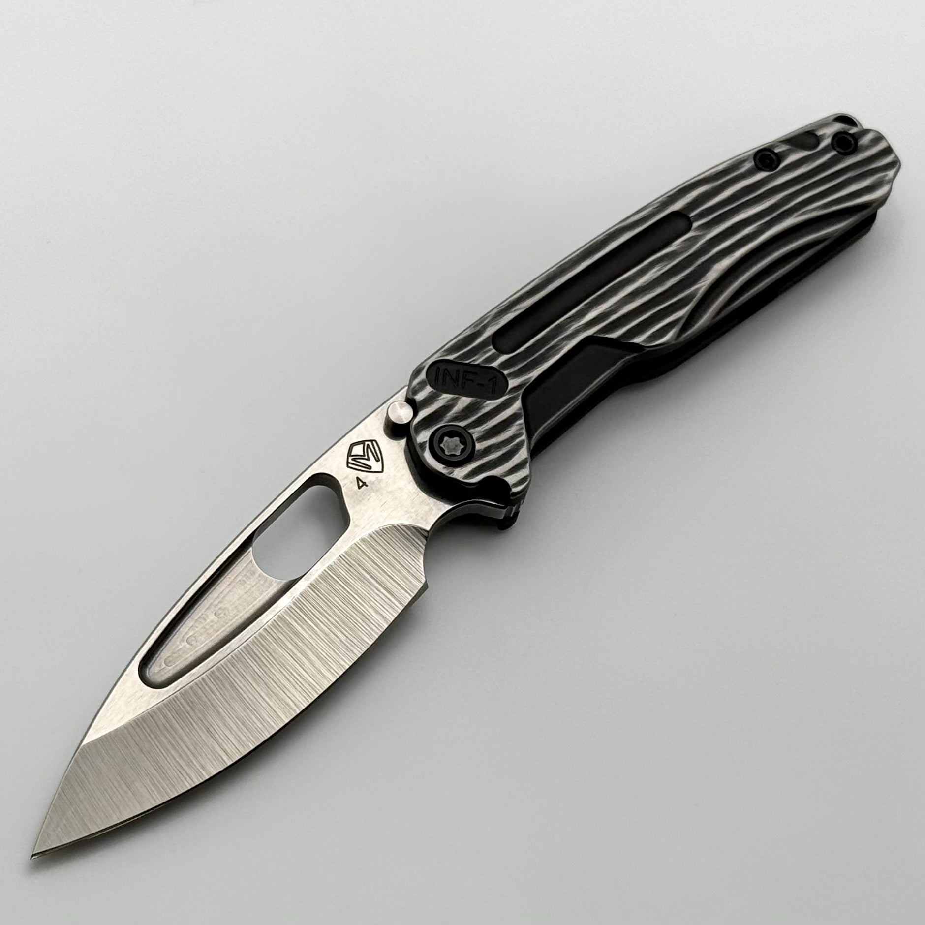 Medford Knife Infraction Shou Sugi Ban Handles & Black Hardware/Clip w
