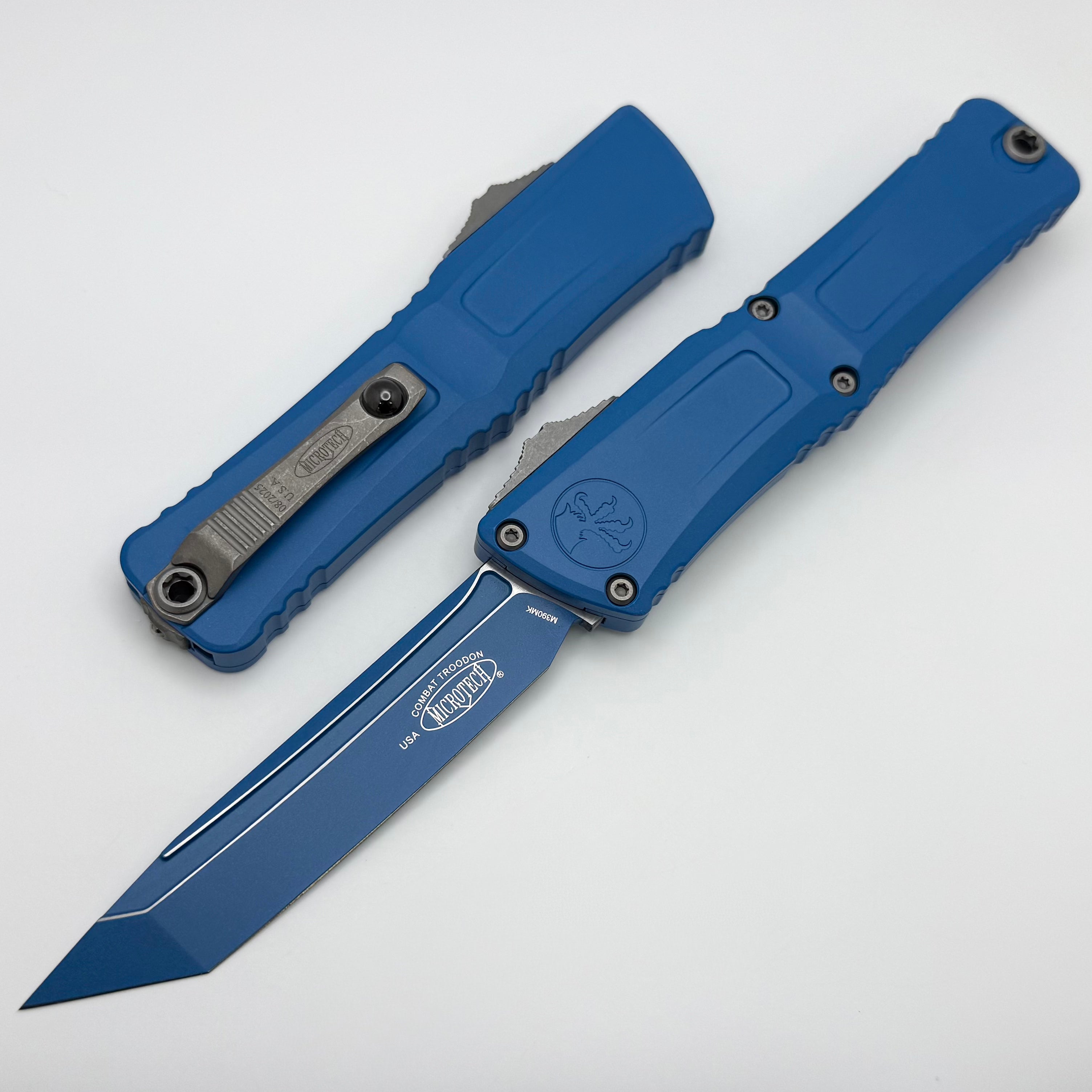 Microtech Knives Combat Troodon Gen III Cerakote Blue Tanto 1144-1BL-C