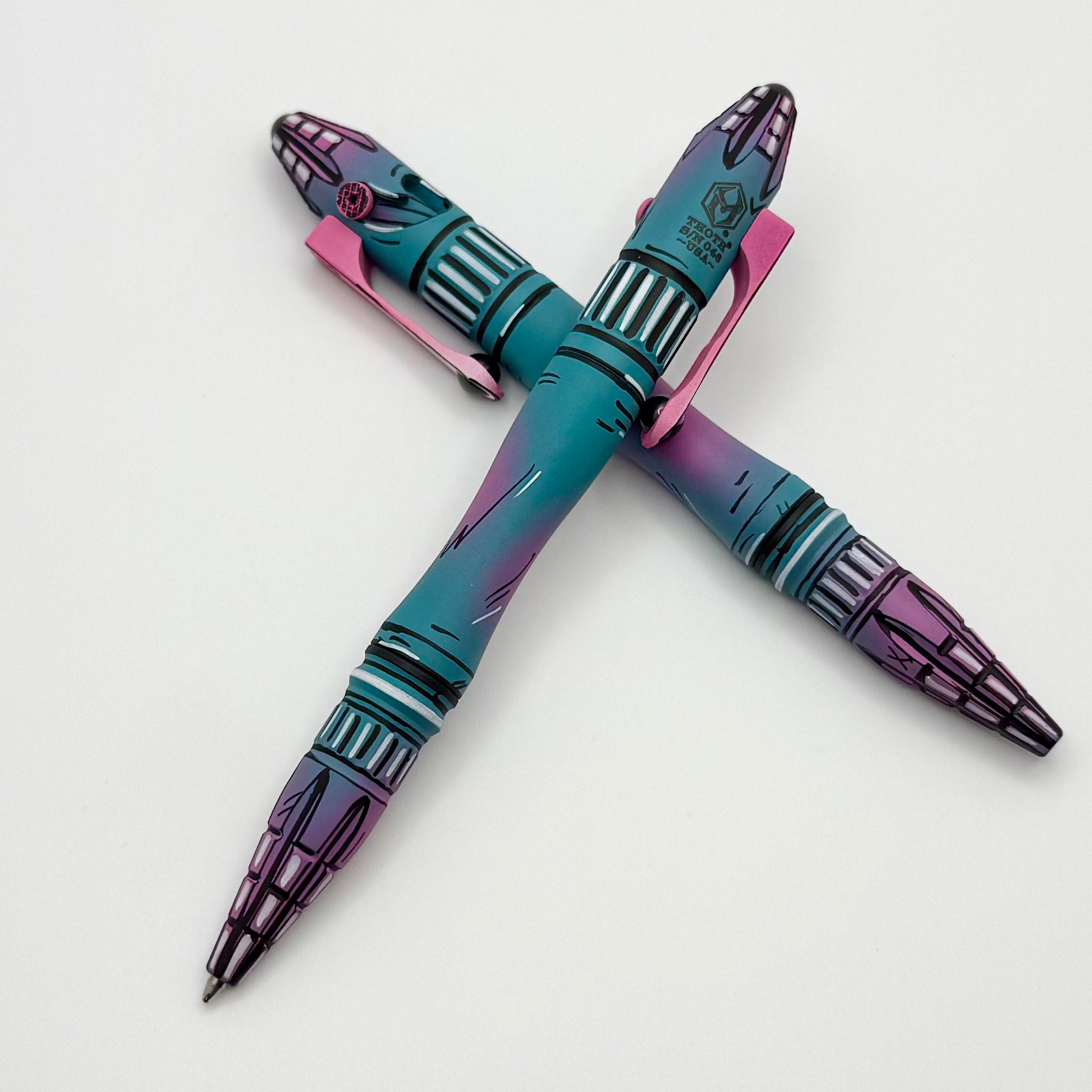 Heretic Knives Thoth Pen Miami Vice Cel Shade H038-CS-MV