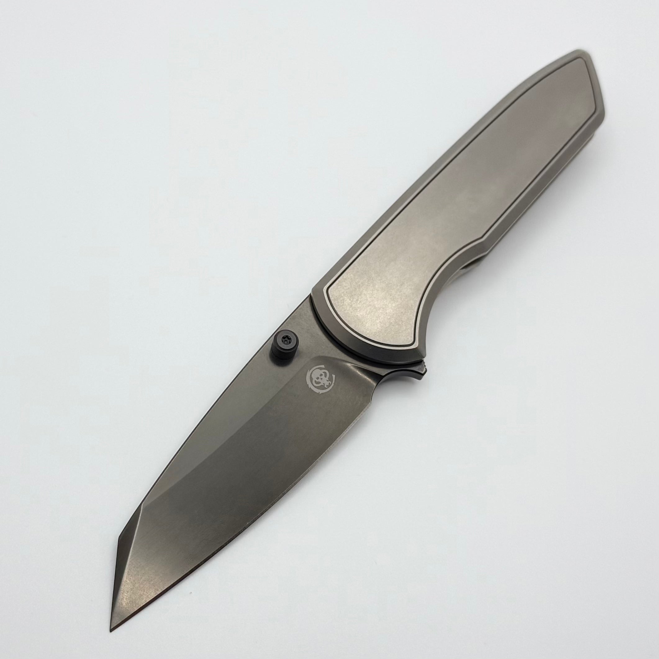 Chaves Knives Brad Blount Arrestor 229 Bright Stonewash Titanium Integ