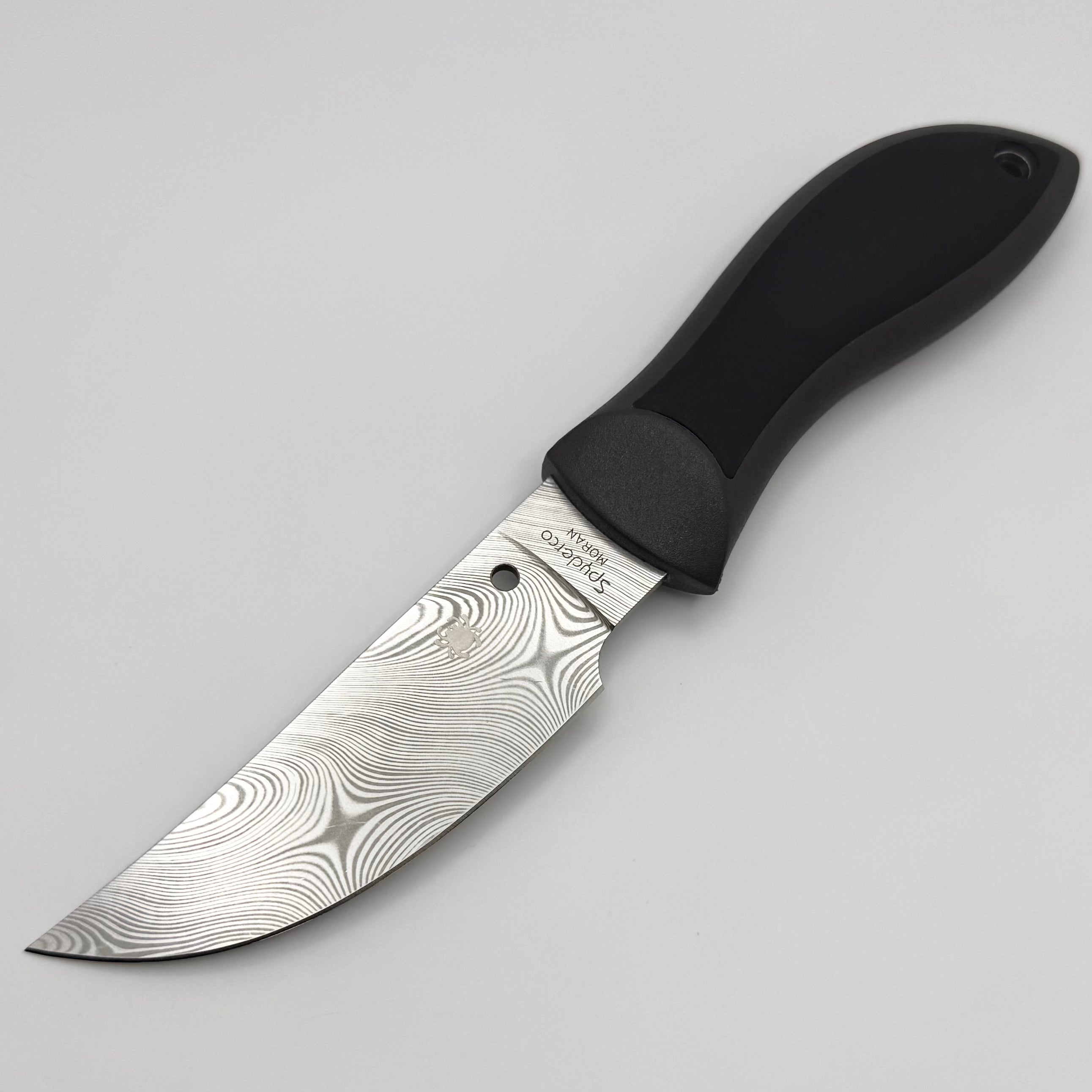 Spyderco Moran w/ Damasteel & FRN/Kraton Handle Fixed Blade Sprint Run