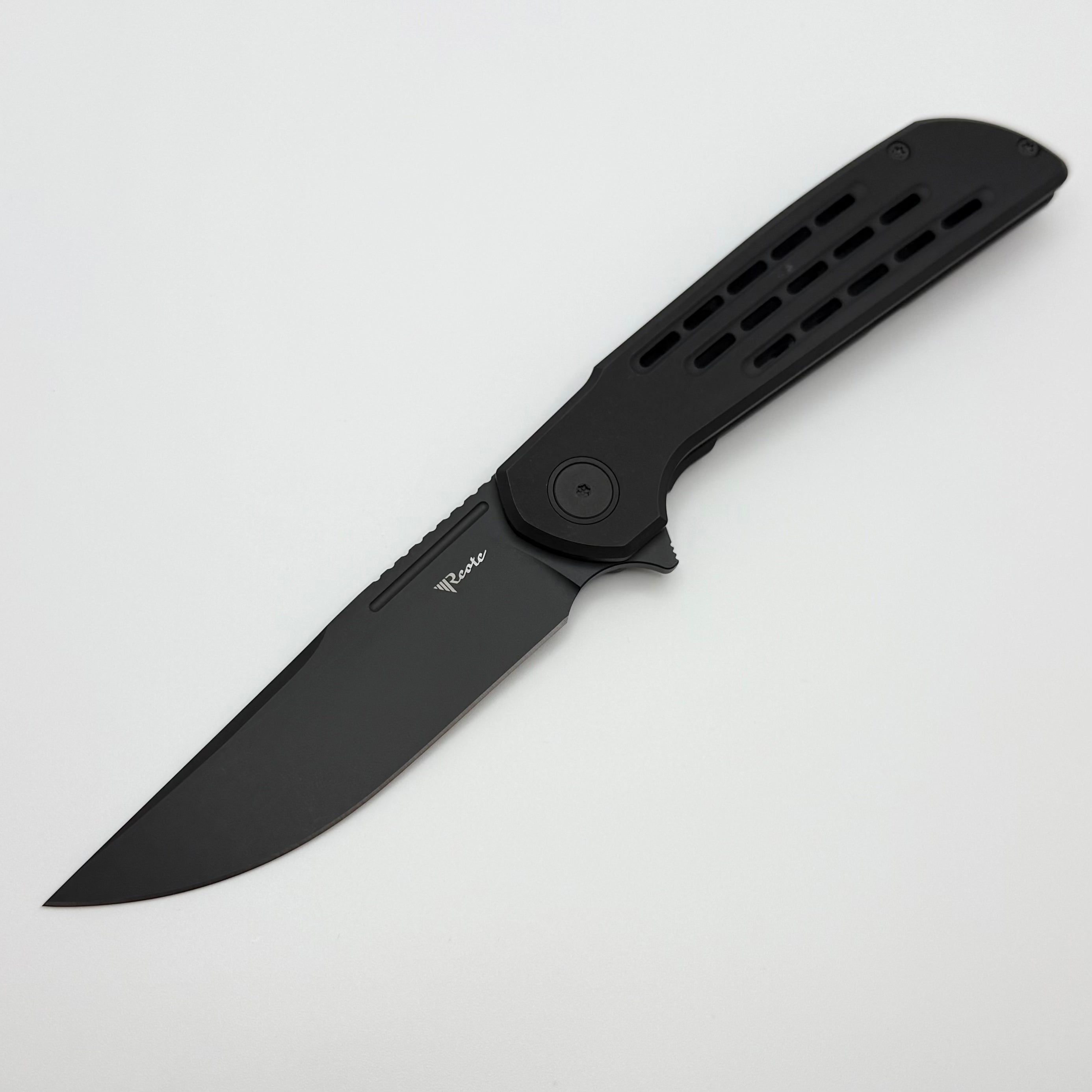 Reate Knives Remedy PVD Titanium Handle w/ DLC Elmax