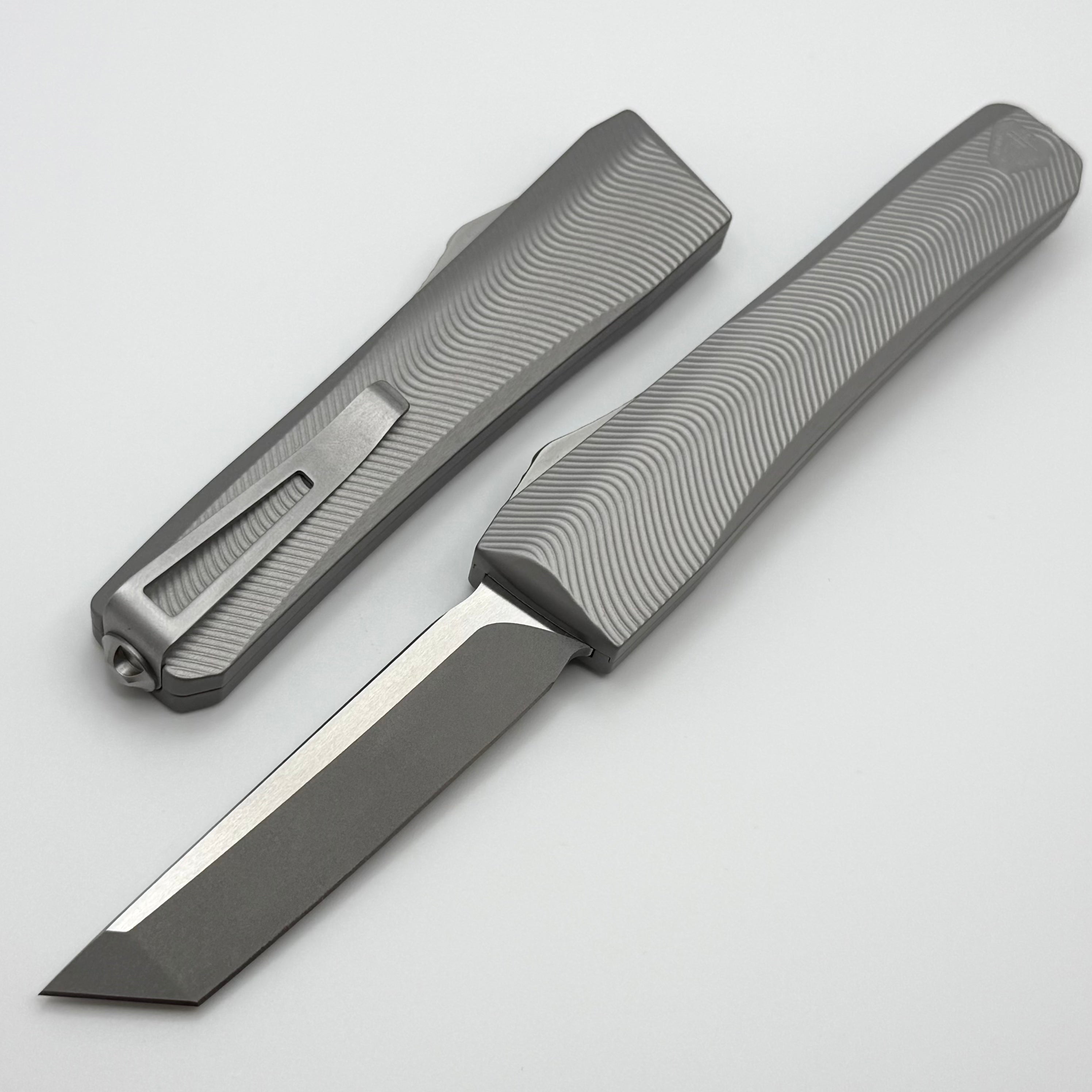 ステンレススチール フィッシュポーチャー Core Edge USA 0331 Pulsar w/ Natural Aluminum Handle & Tanto Blasted/S