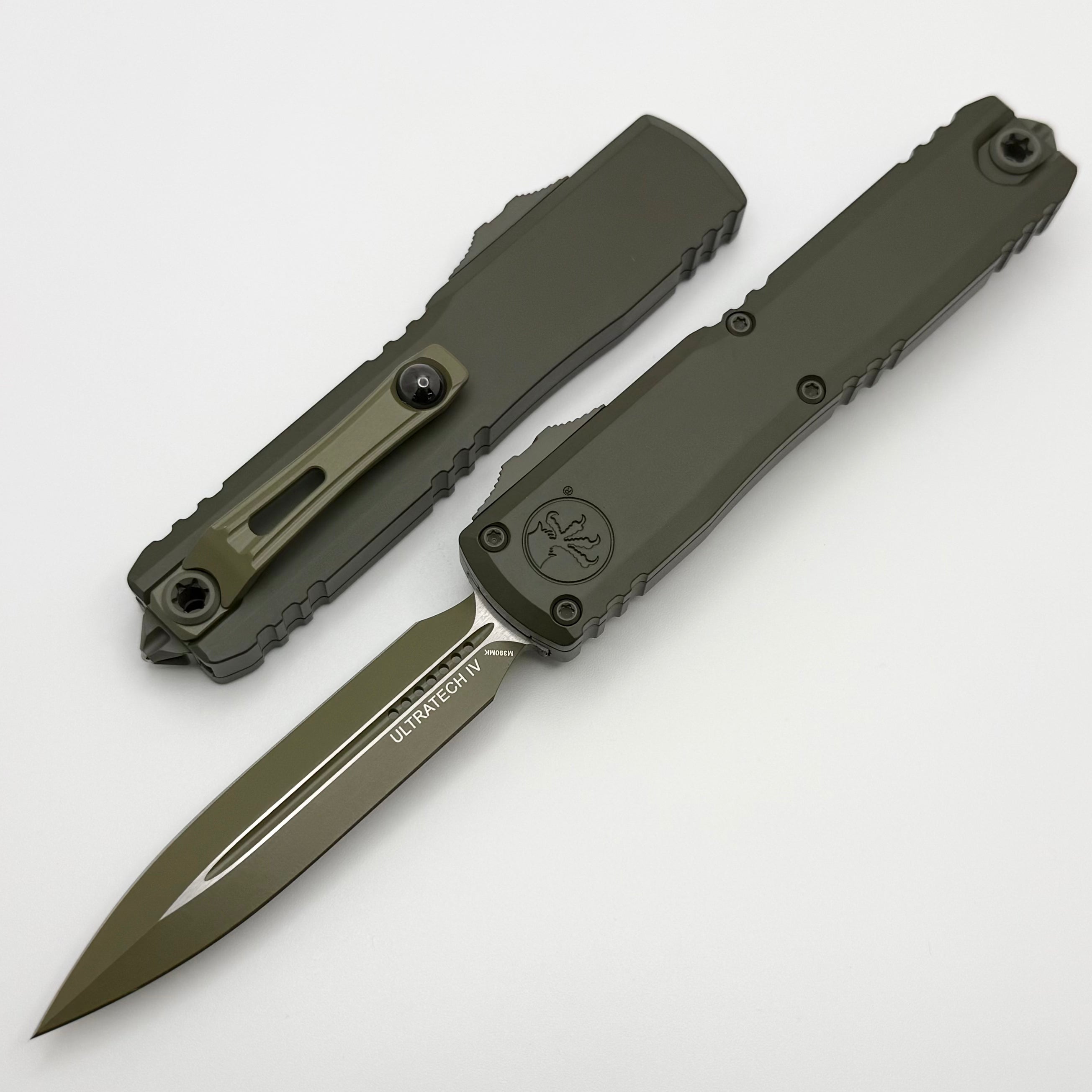 Microtech Ultratech Gen IV Magpul OD Green Bazooka Camo w/ D/E M390MK