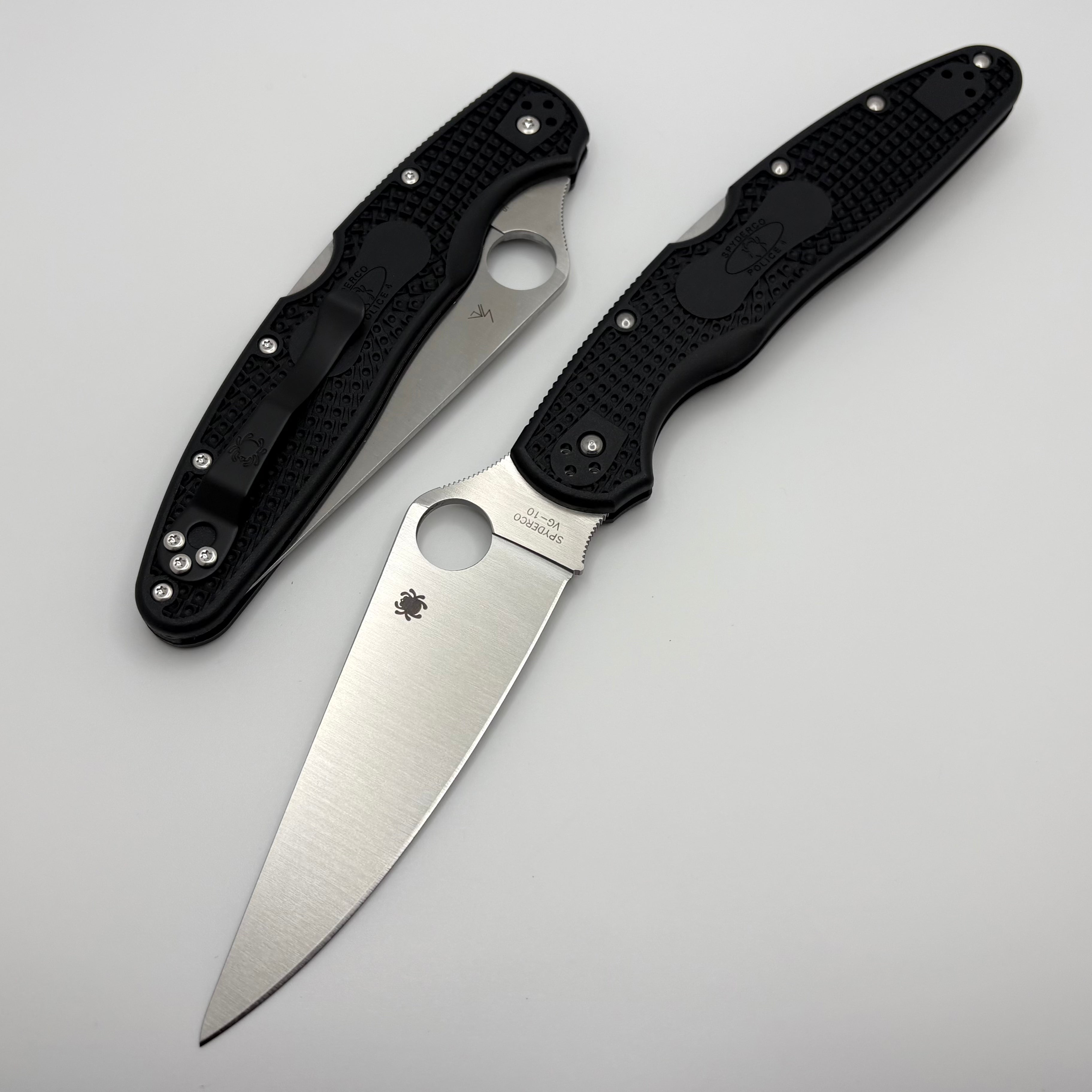 Spyderco Police 4 Black FRN & VG10 C07PBK4