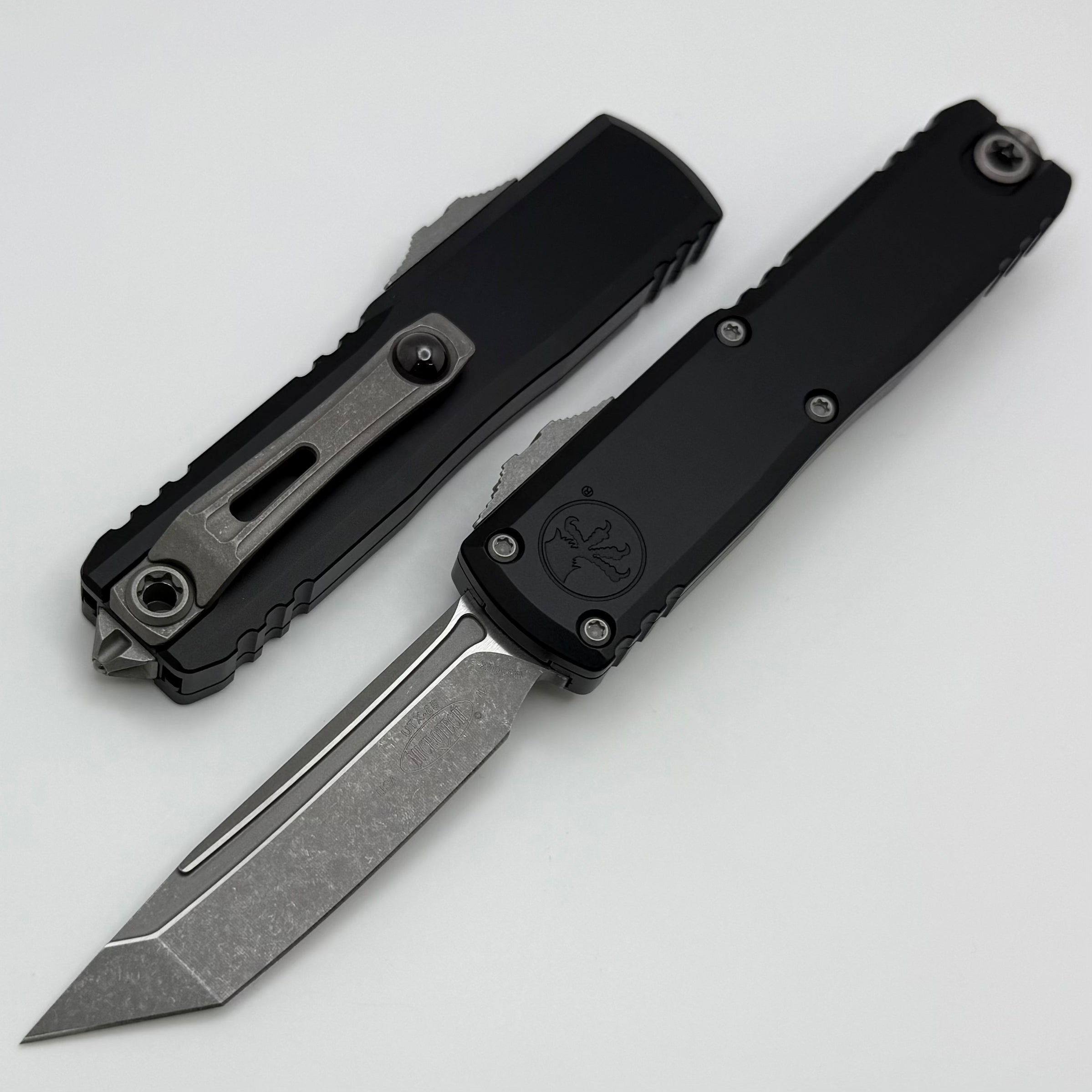 Microtech UTX-85 Gen IV w/ Black Handle & Apocalyptic T/E M390MK 12334