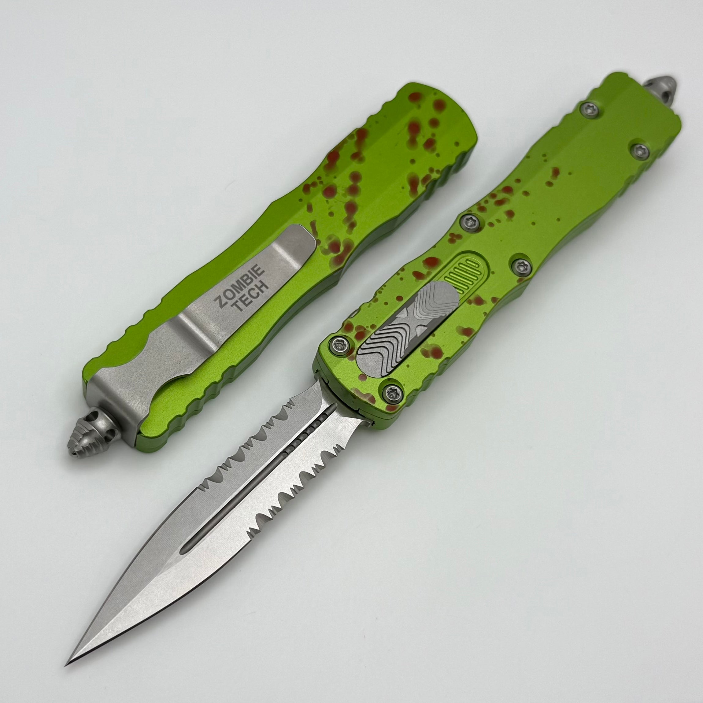 Microtech Dirac D/E Zombie Tech Part Serrated 225-11Z