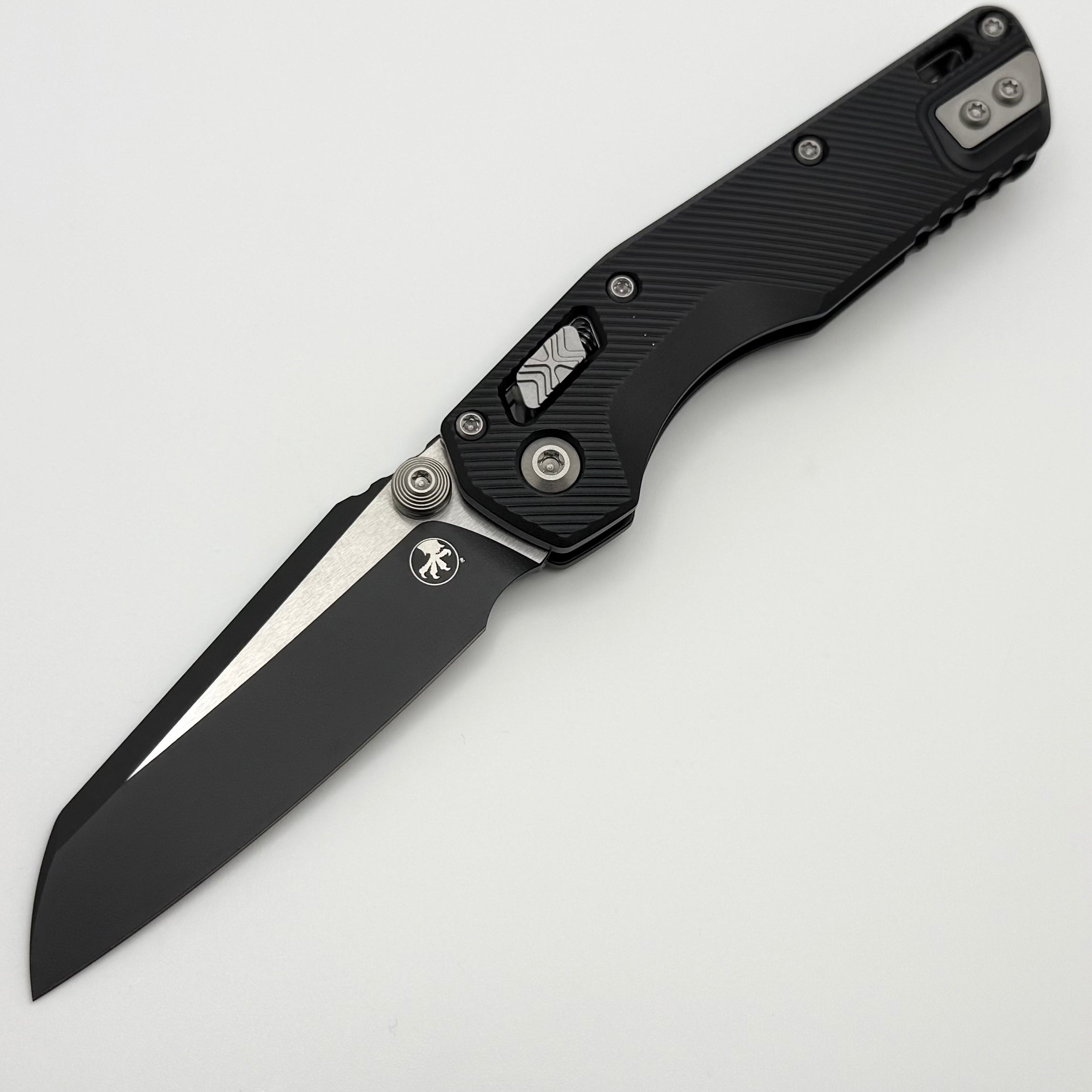 Factory Blem Microtech MSI RAM LOK Mini Black Fluted Aluminum Handles