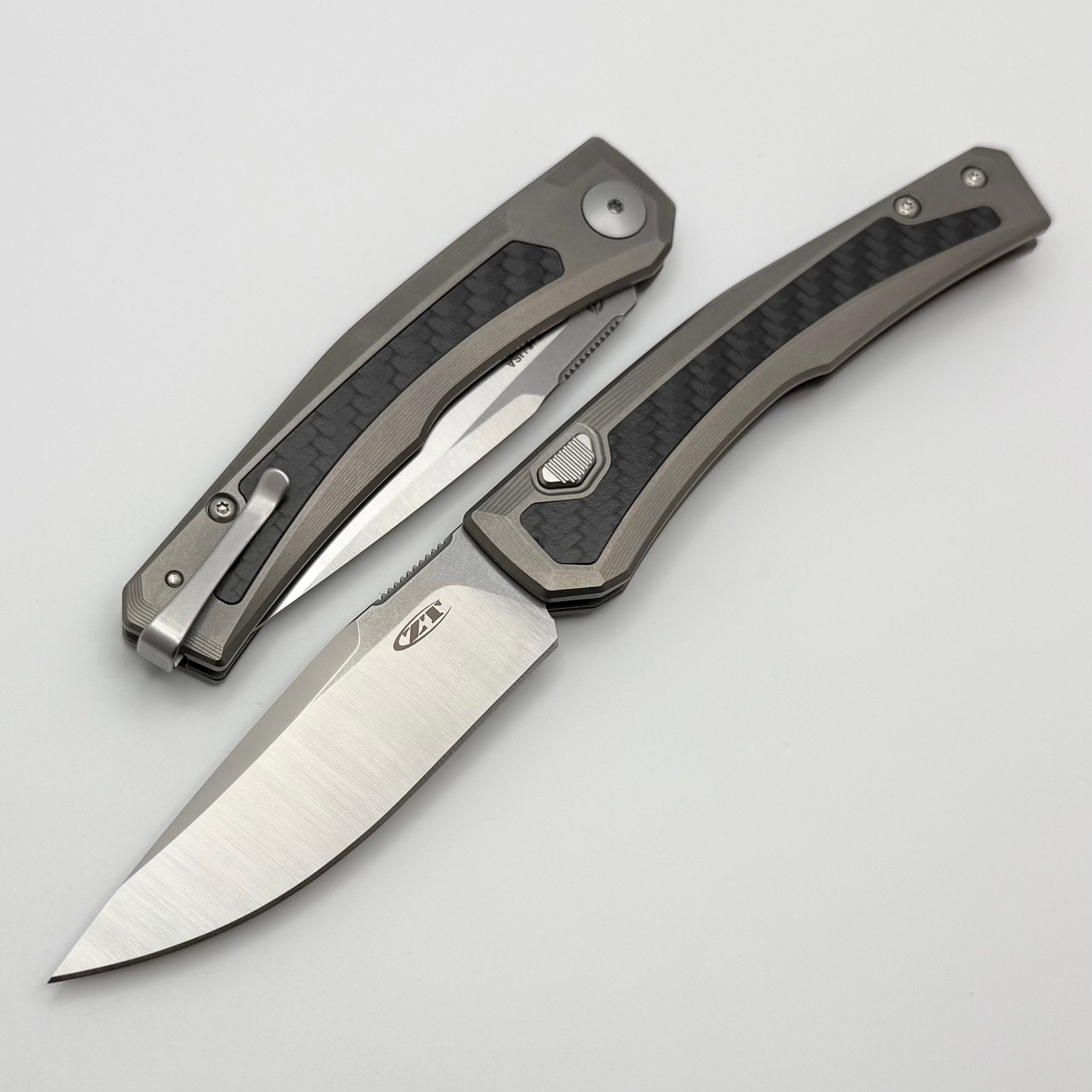 Zero Tolerance 0556 w/ Titanium Carbon fiber Inlaid Handles & MagnaCut