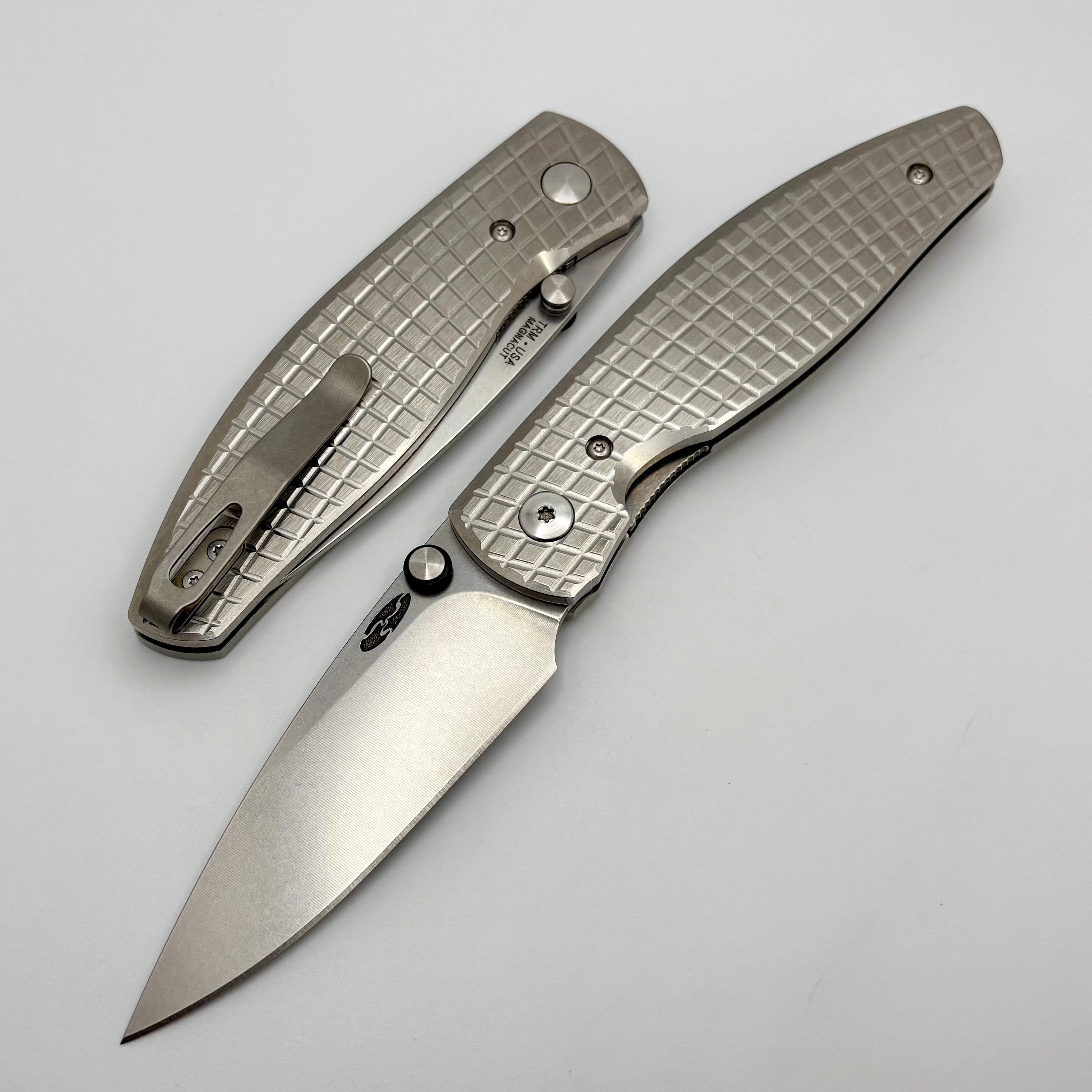 TRM Atom Frag Flat Titanium Handles & Magnacut