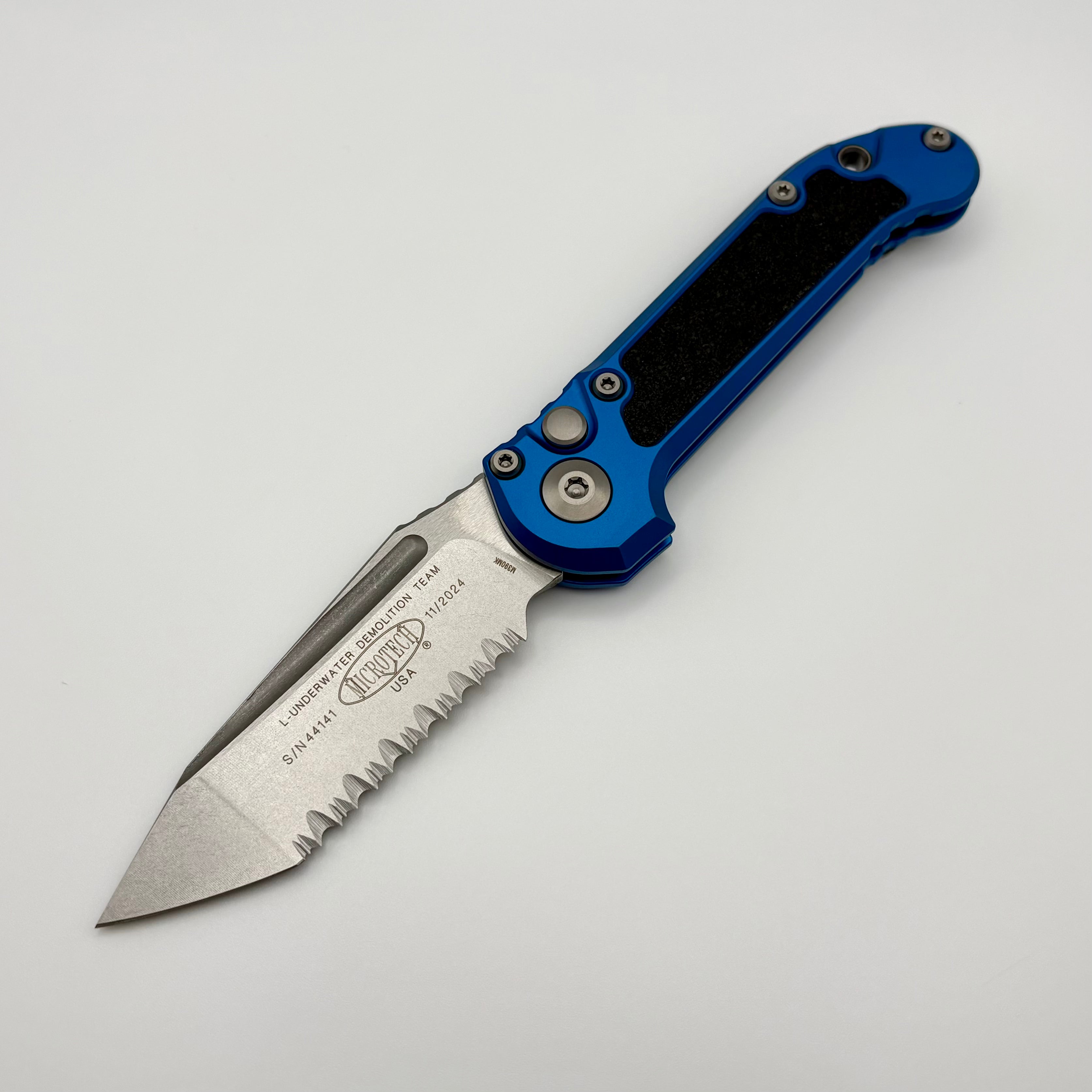 Pre-Owned Microtech Knives LUDT Gen III Stonewash Full Serrated Tanto