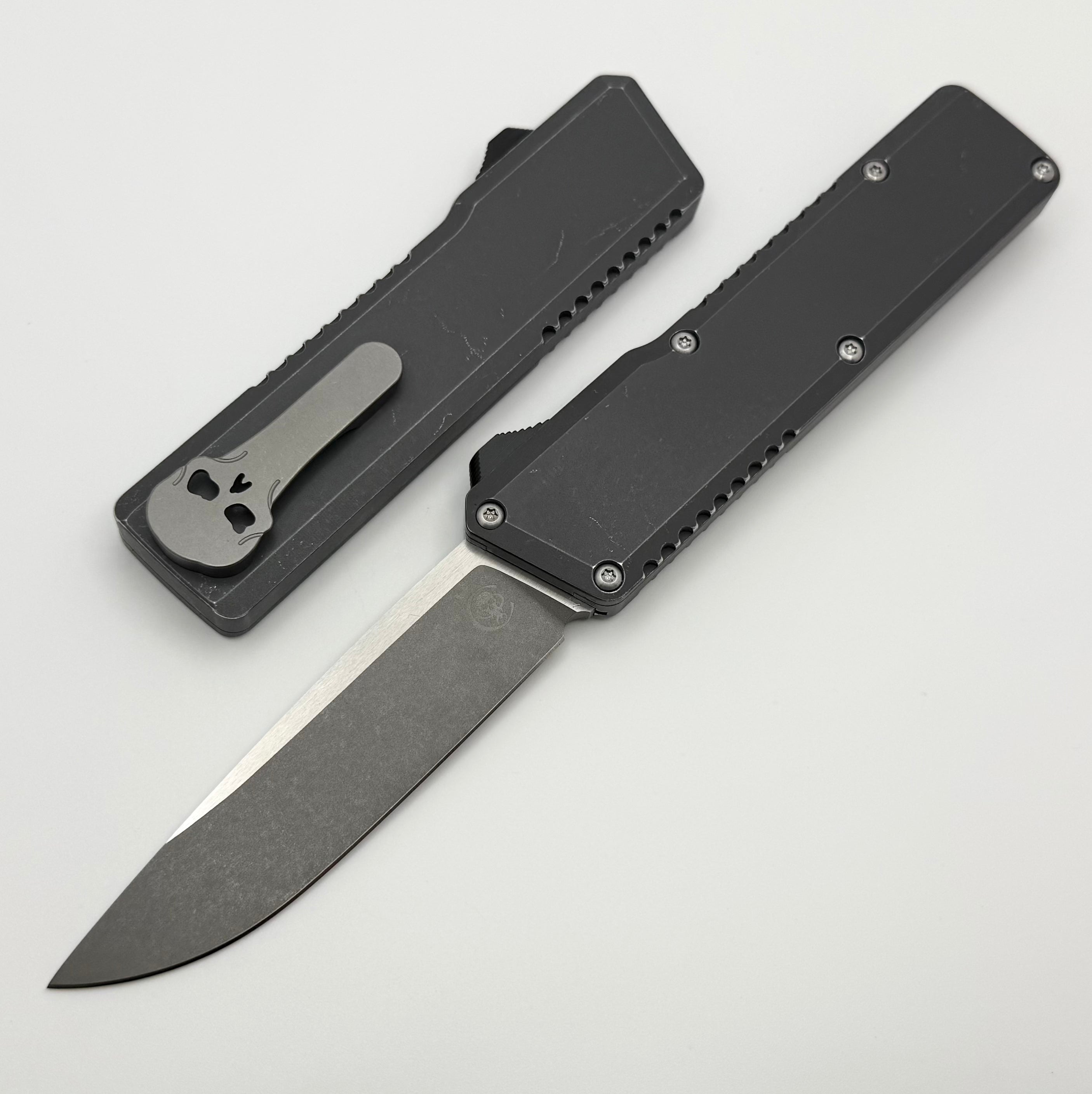 Chaves Dissident Black Flat Battleworn Handle w/ Stonewash Hardware &