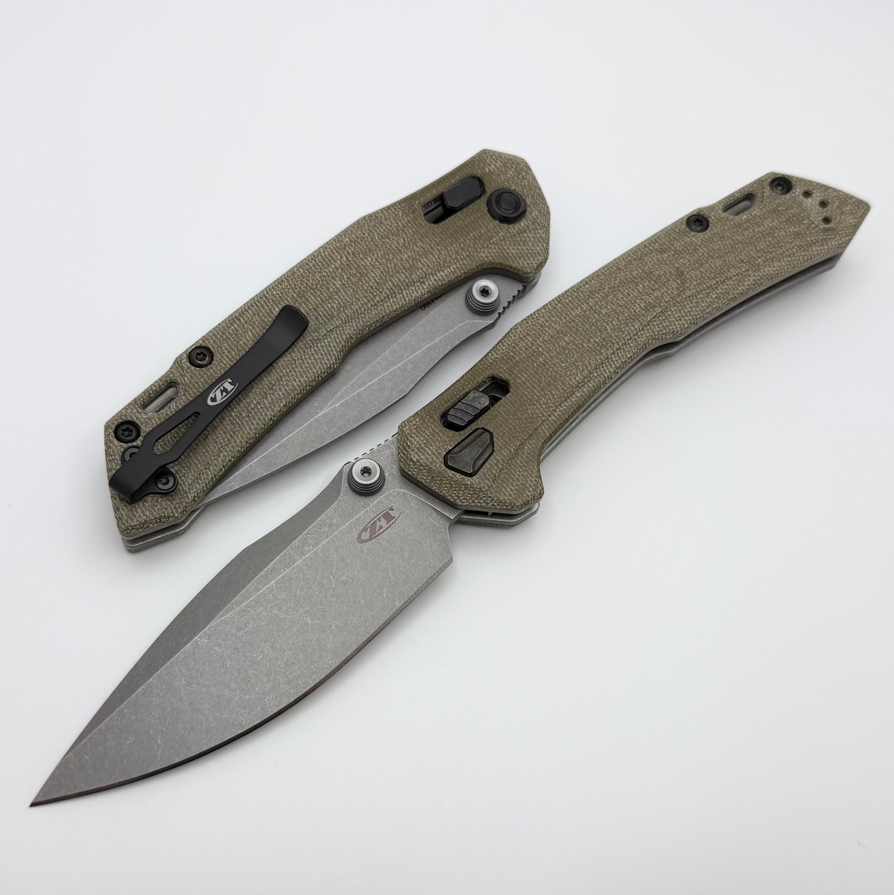 Zero Tolerance 0203 w/ Green Micarta Handles & 4” M390 Factory Series