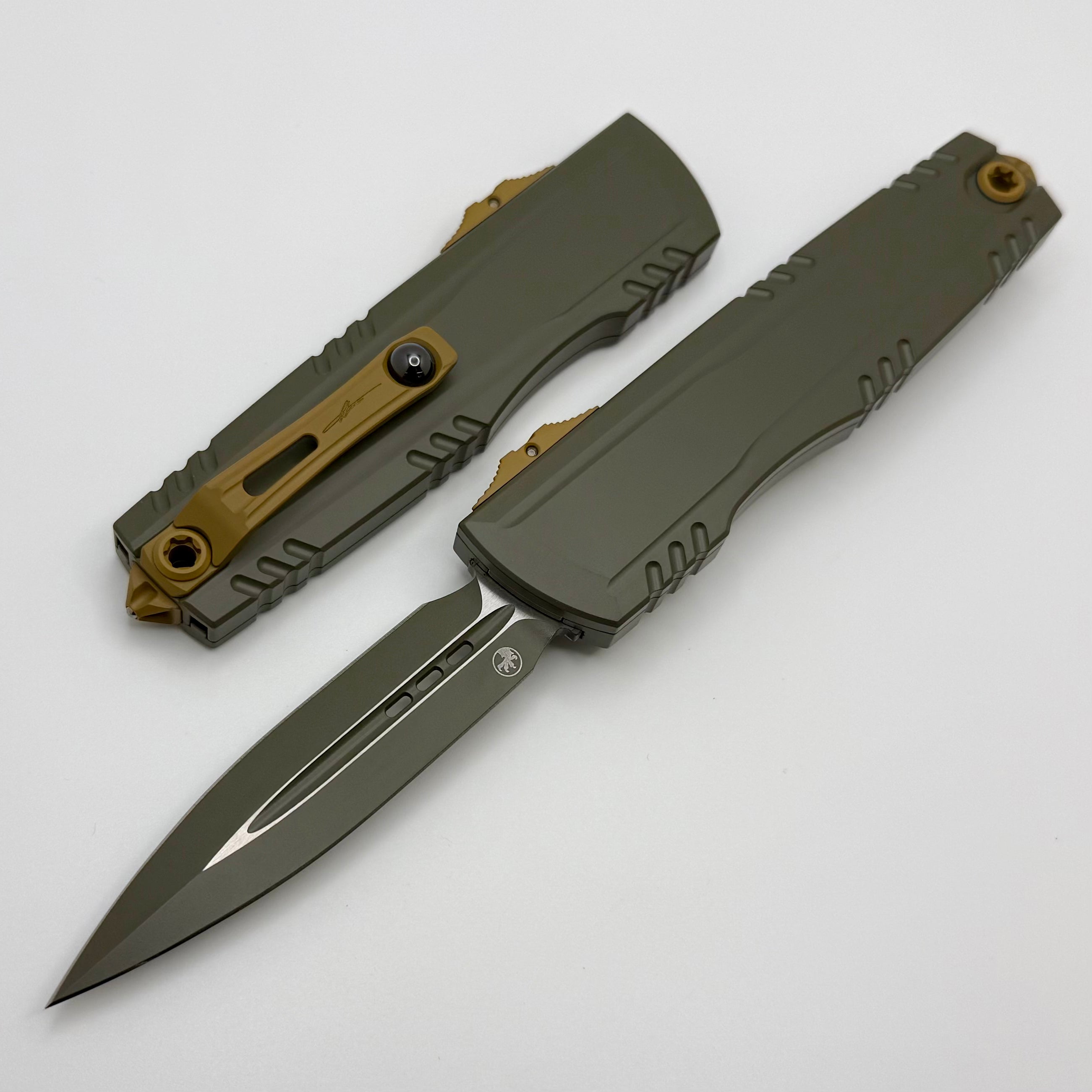 Microtech Luminary D/E Moss Green Cerakote Signature Series 1270-1MGS-