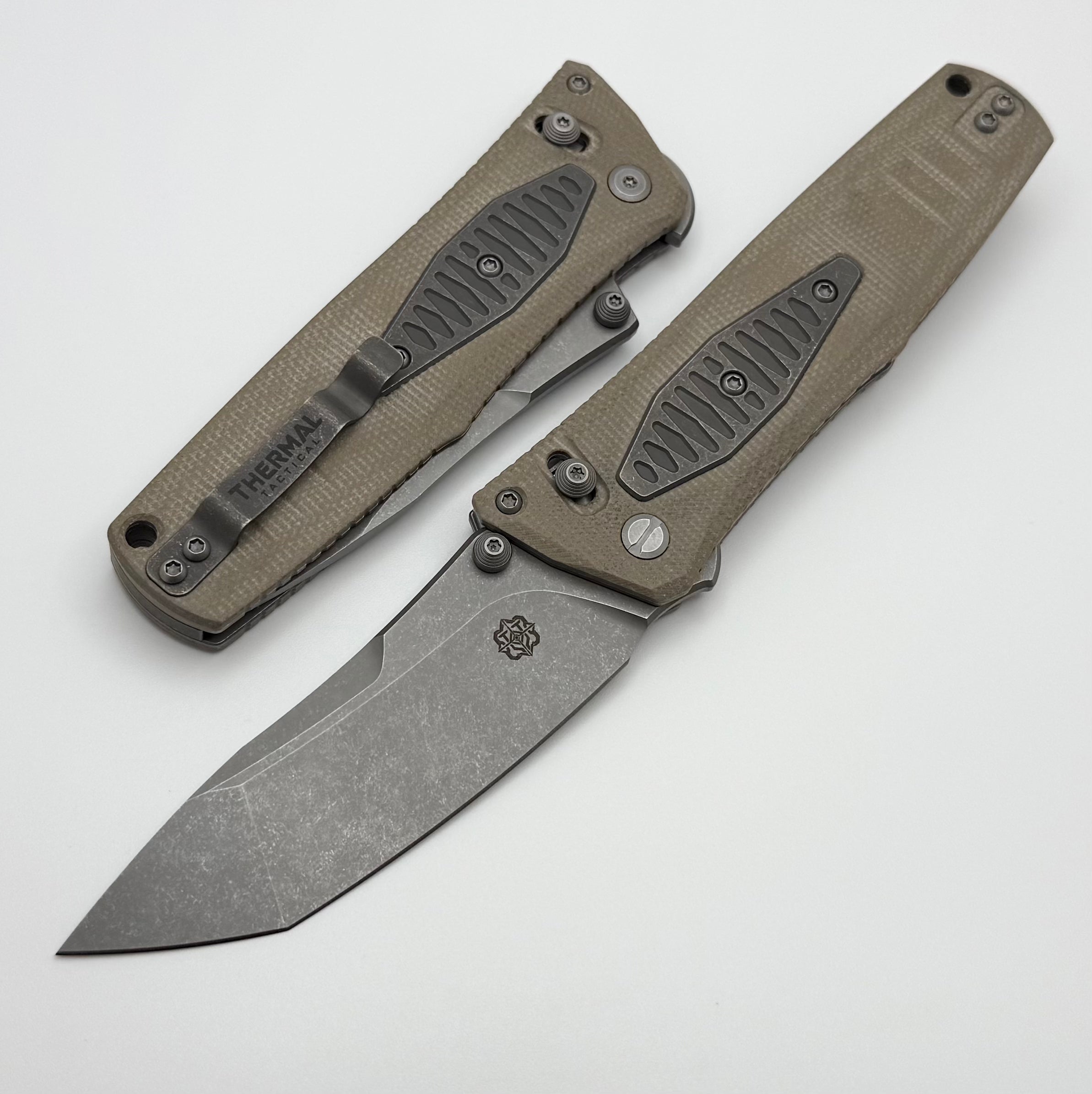 Thermic Tactical Plasma 2026B Desert Tan Micarta Handles w/ Titanium A