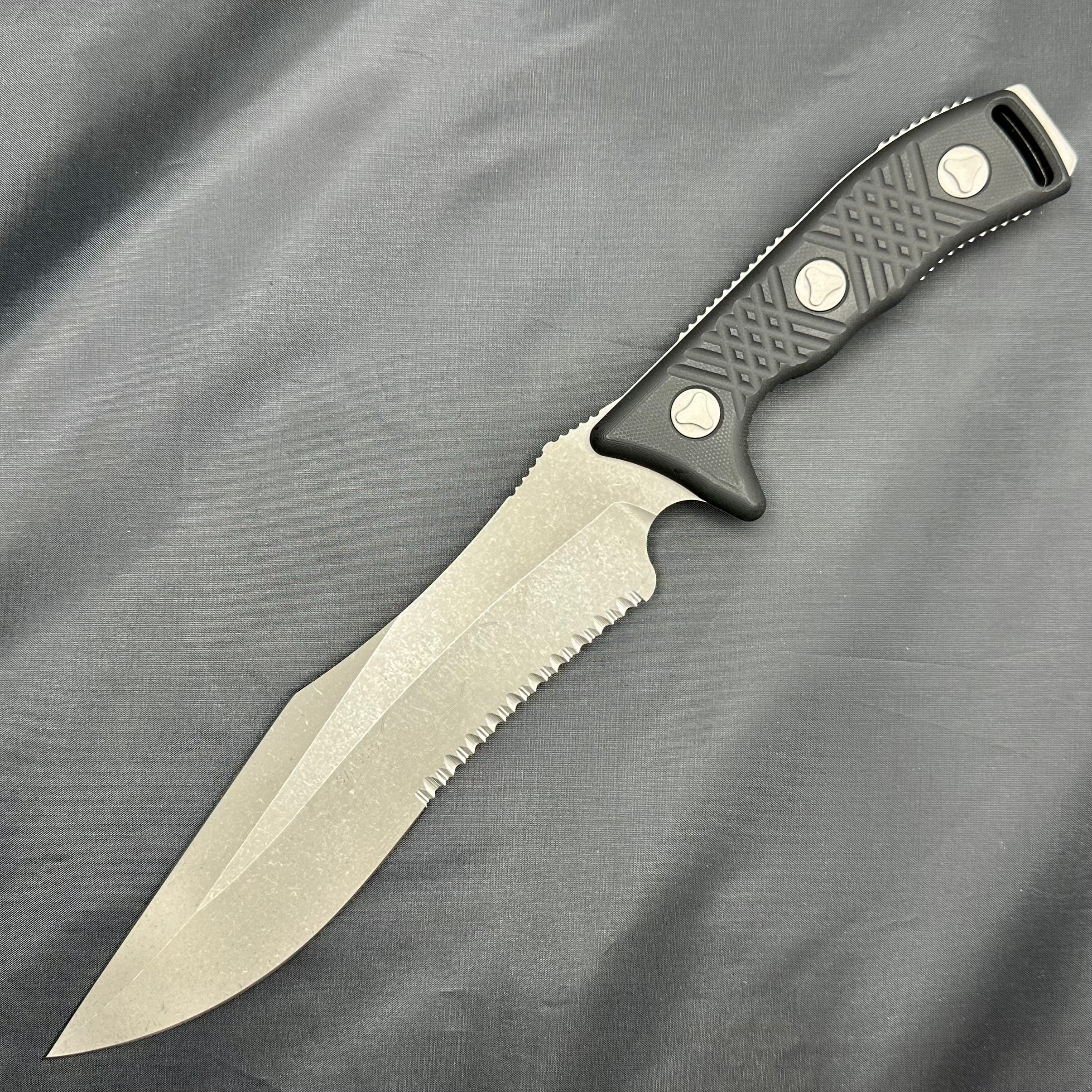 Microtech Arbiter Apocalyptic Standard Partial Serrated Fixed Blade 10