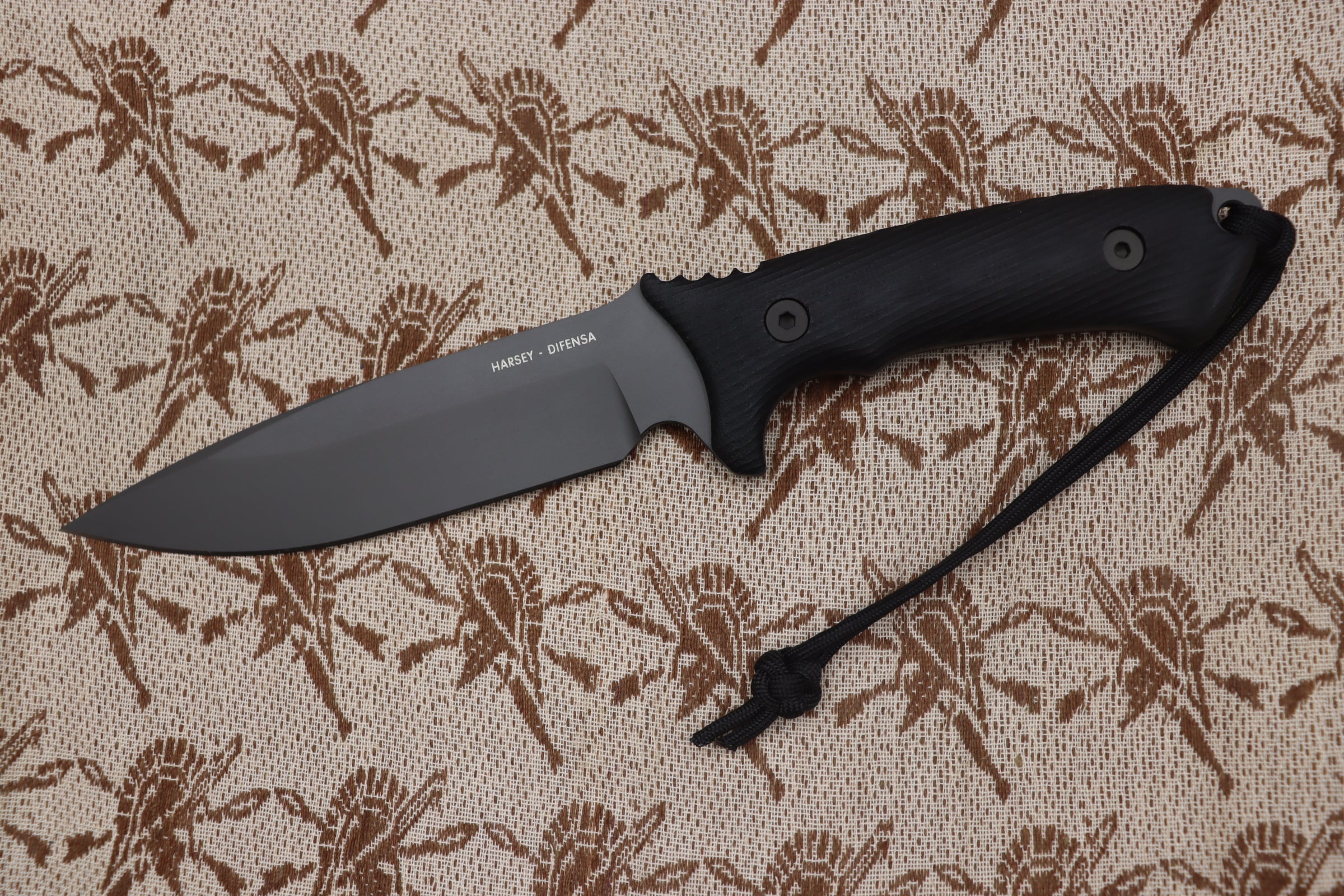 Spartan Blades Harsey Difensa Black & Black Micarta