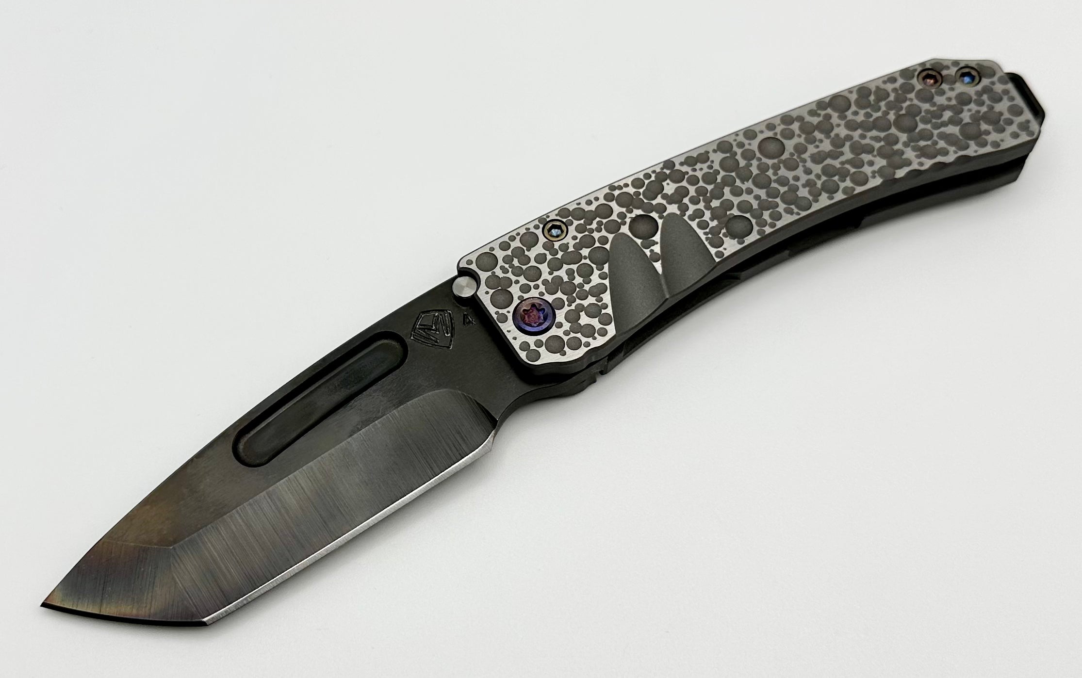 Medford Midi Marauder Vulcan S45 Tanto & Moon Craters Sculpted Handles
