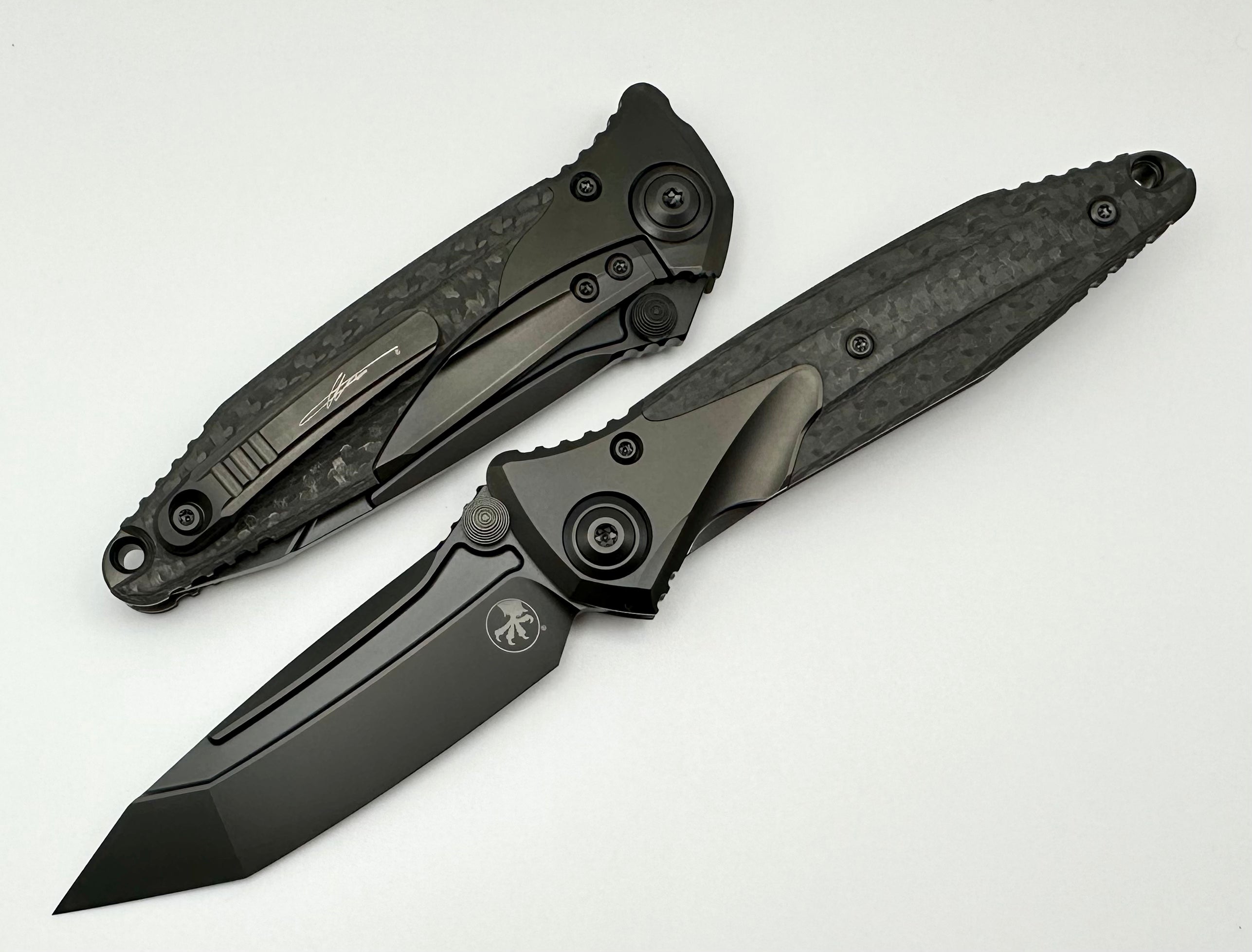 Microtech Knives Socom Bravo DLC Tanto & Carbon Fiber 261-1DLCTCFTIS