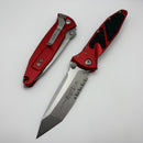 Microtech Socom Elite Tanto Part Serrated M/A Red Stonewash Standard 161-11RD