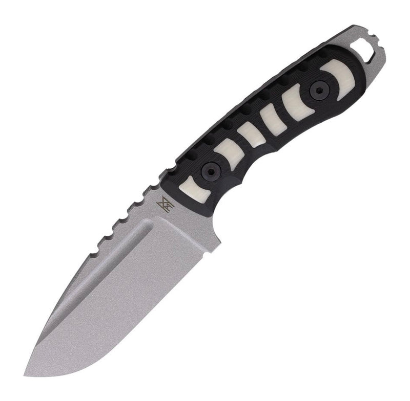 Midgards Messer Bombur S35VN Fixed Blade w/ Black/White G-10 MM001