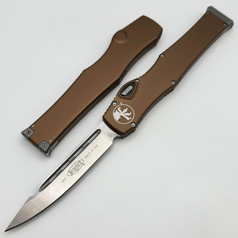 Microtech Knives Halo VI Satin Standard & Tan 251-4TA