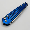 Medford Knife Nosferatu Auto Blue Tumbled Handles & Tumbled S45VN