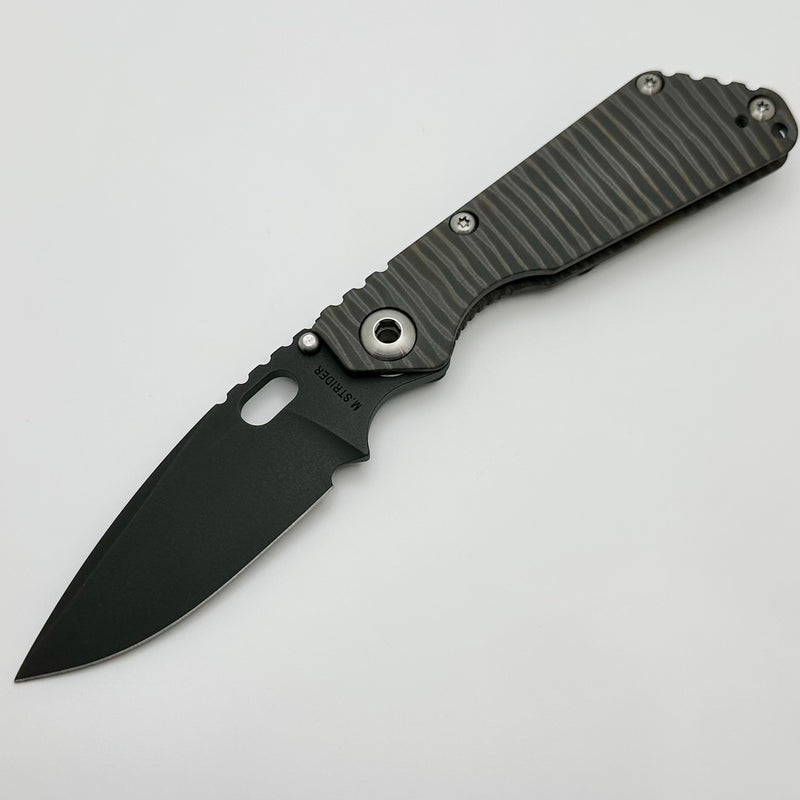 Mick Strider SnG CC Concealed Carry Flamed Titanium & Black CPM-20CV