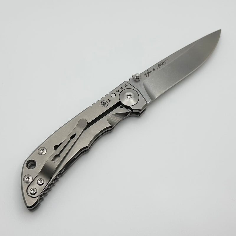 Spartan Blades Harsey Folder 3.25 Stonewashed SHF SF10SW Pre Owned